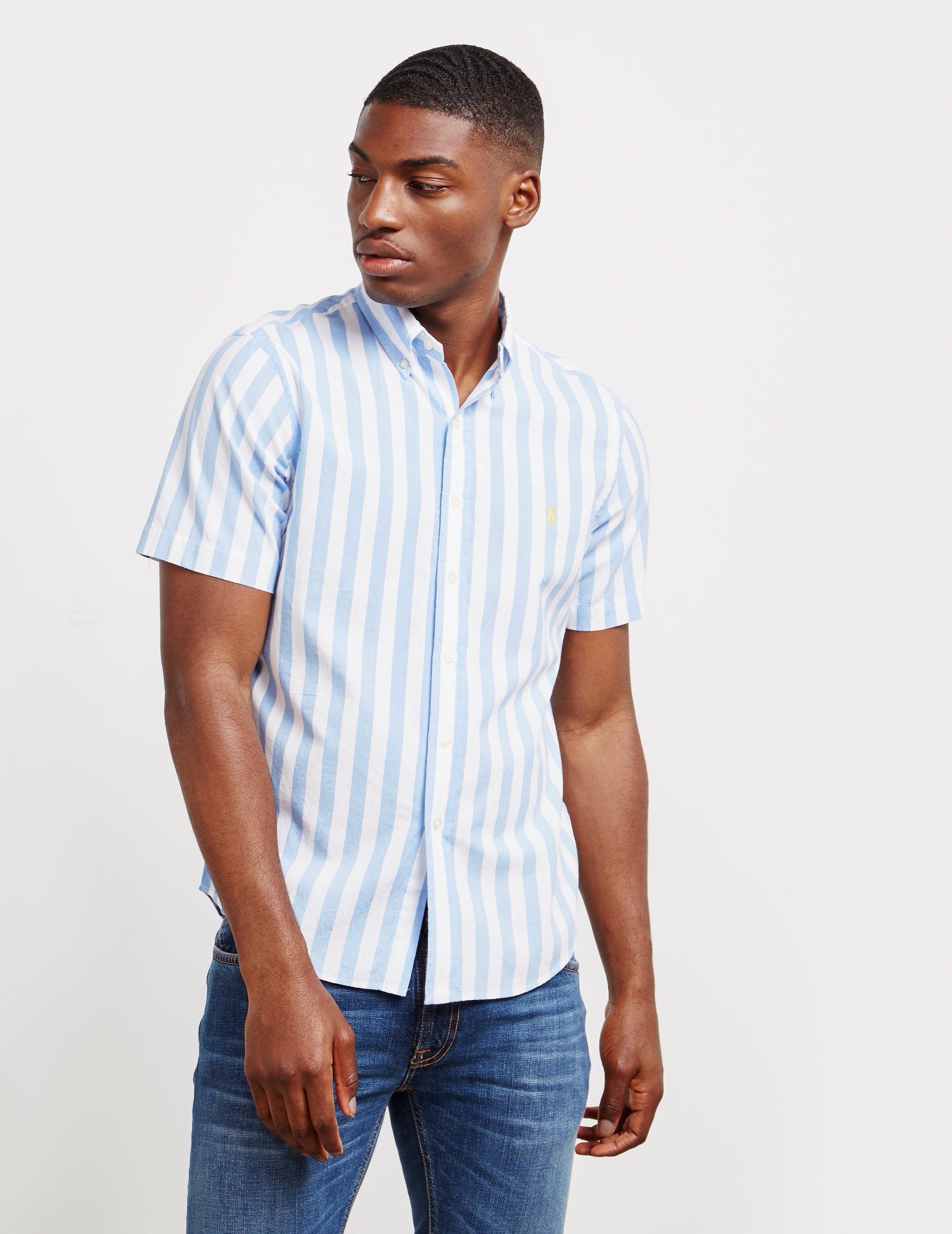 Polo Ralph Lauren Candy Stripe Short Sleeve Shirt Blue for Men | Lyst