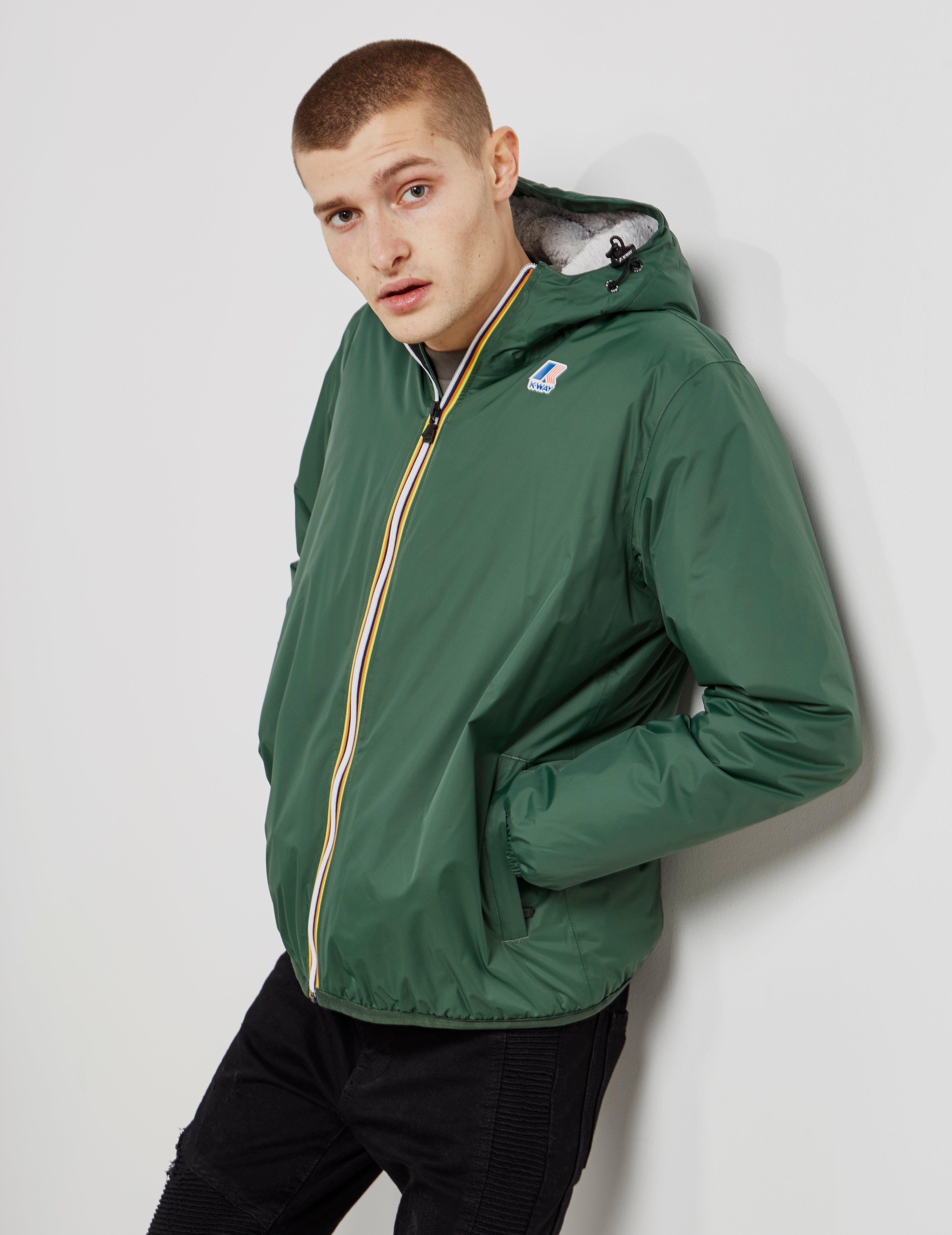 k way jacket green