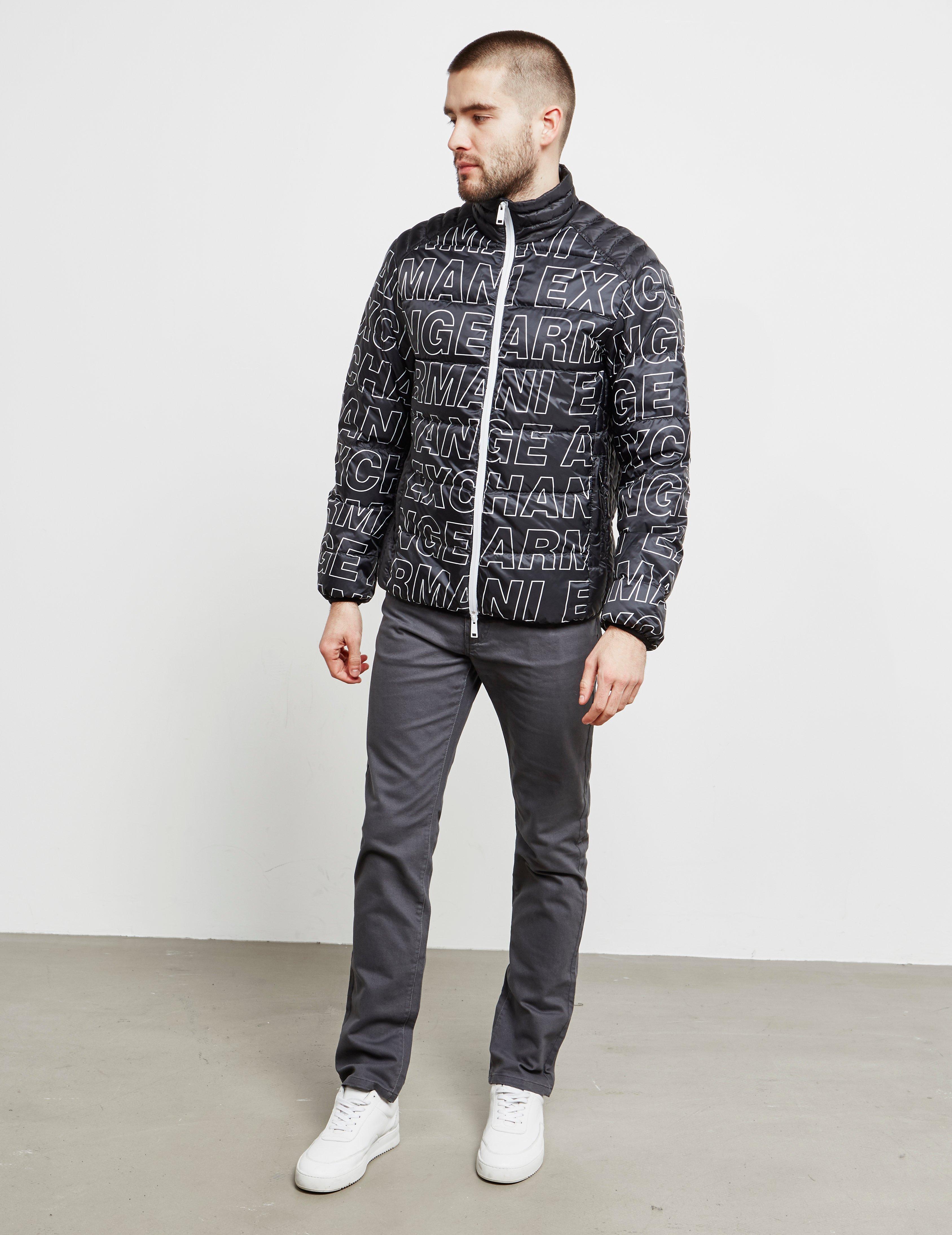 armani exchange all over print jacket