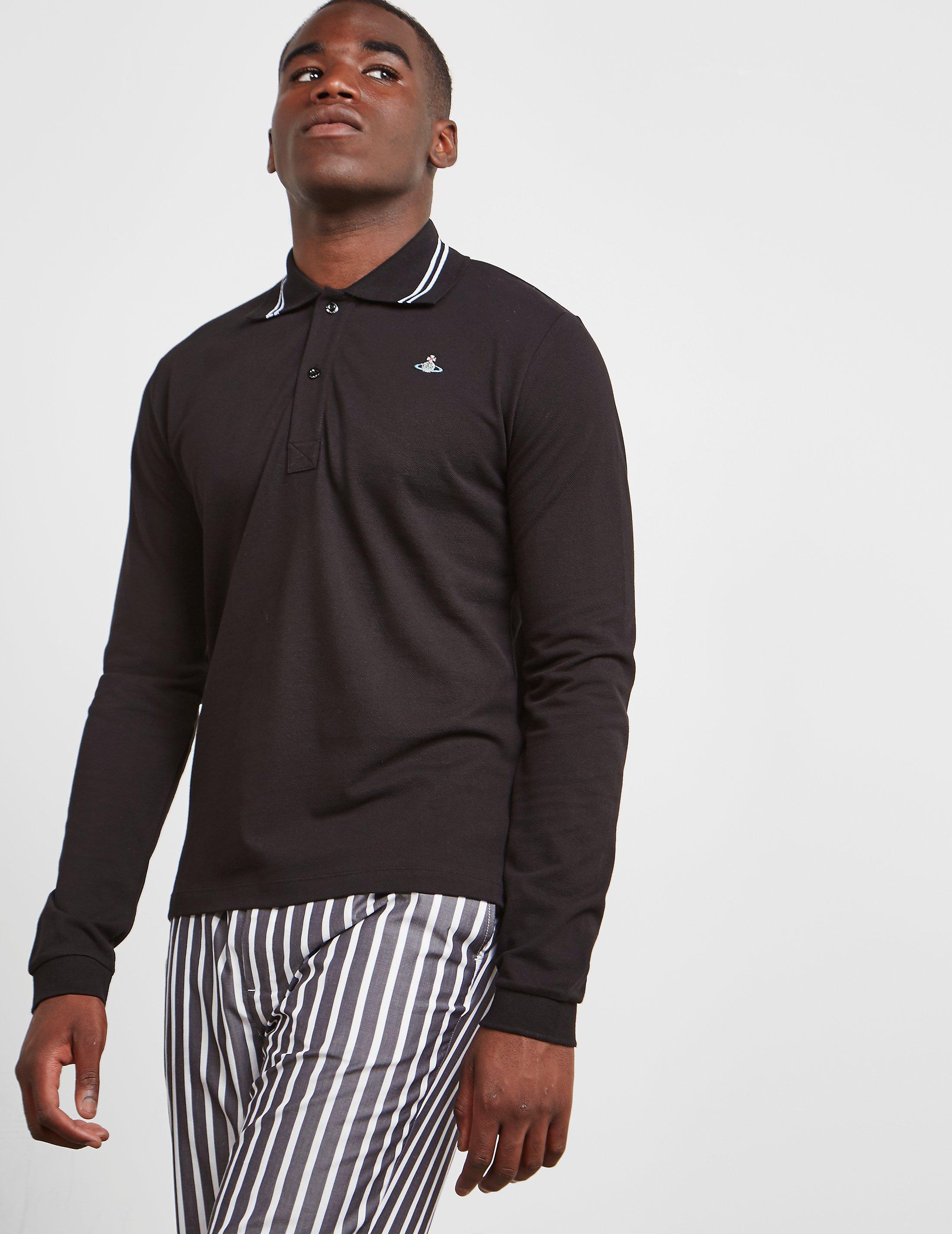 vivienne westwood black long sleeve polo
