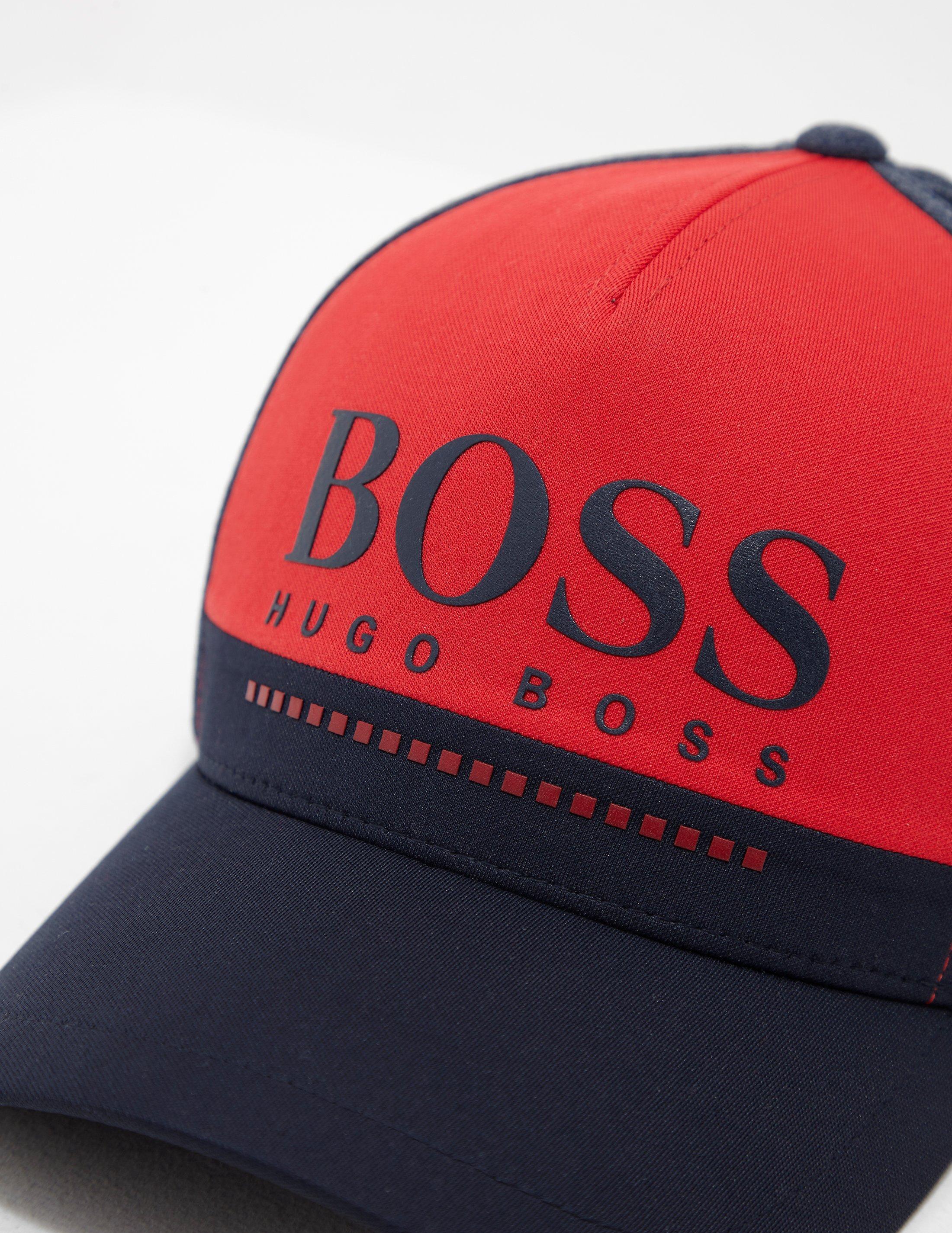 hugo boss cap red