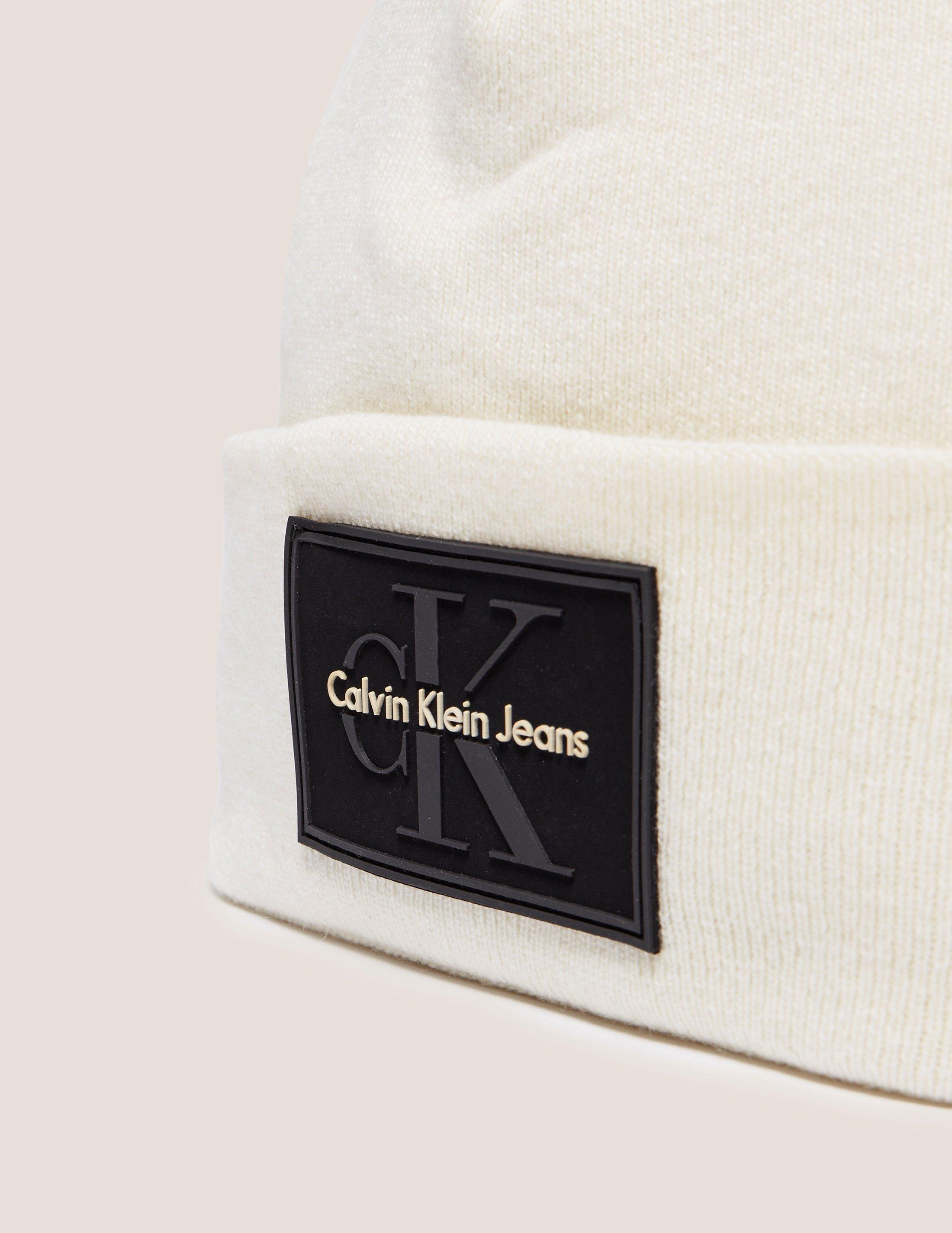 Calvin Klein Reissue Beanie White - Lyst