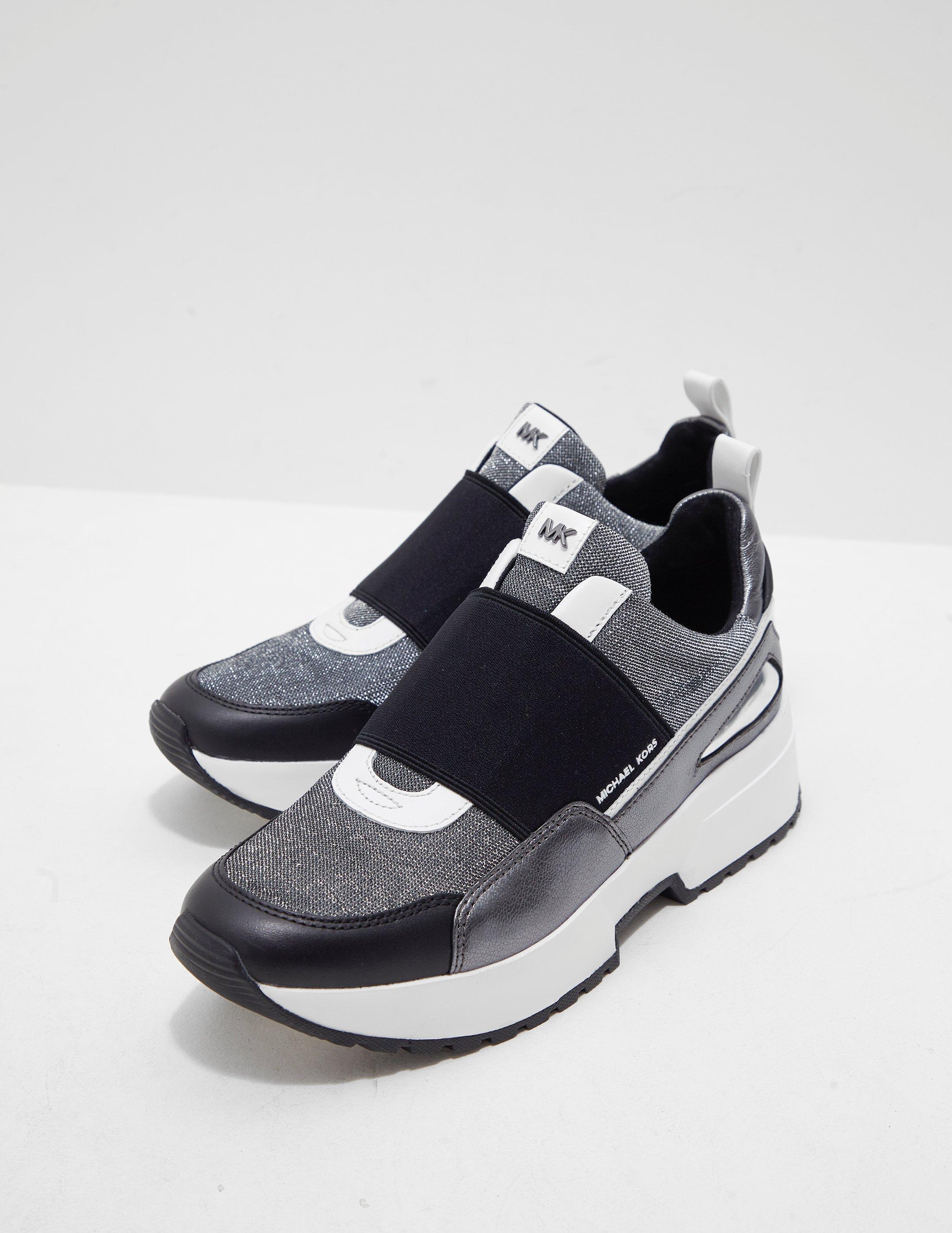 michael kors cosmo metallic and glitter trainer