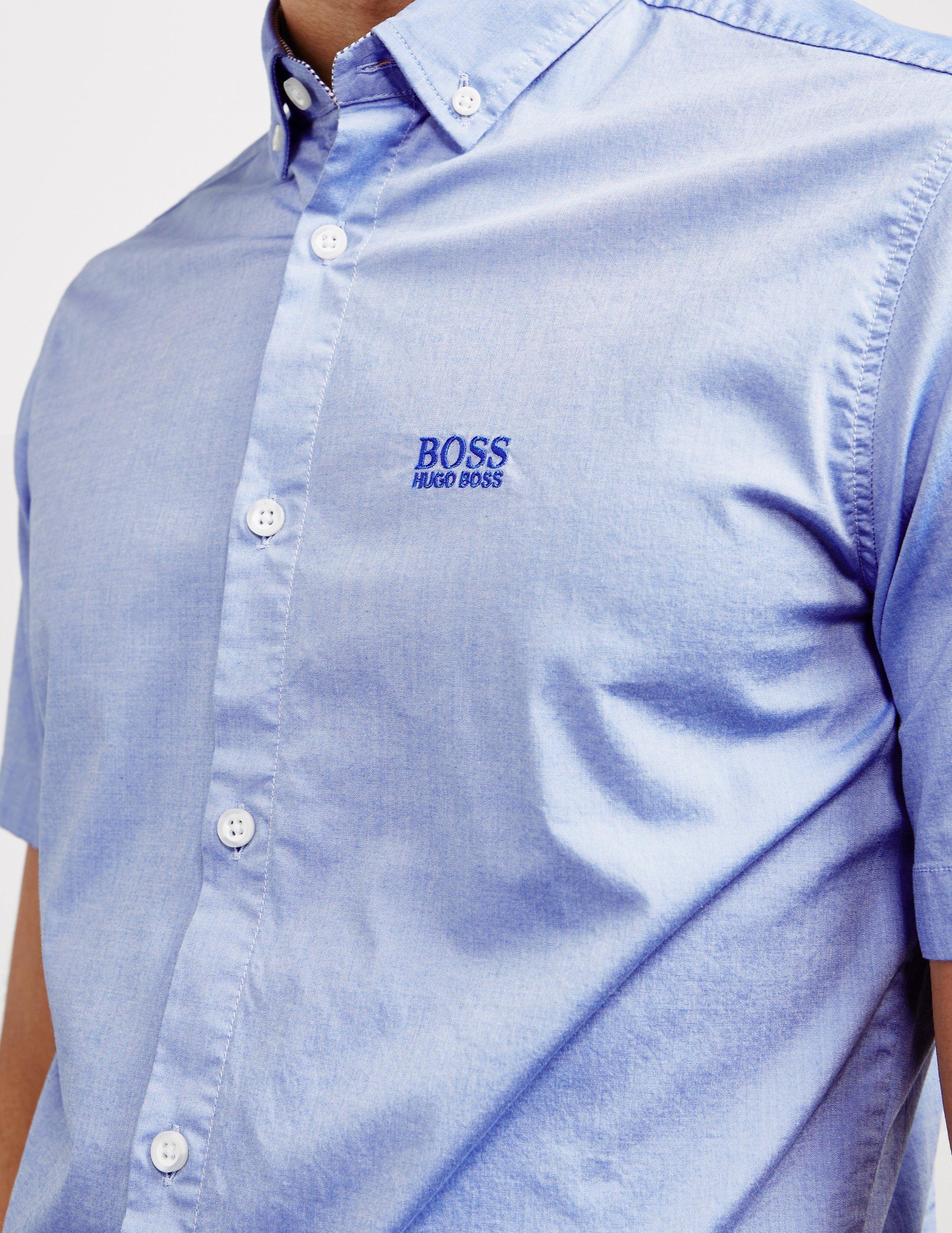 BOSS by HUGO BOSS Biadia Short Sleeve Shirt Blue for Men | Lyst
