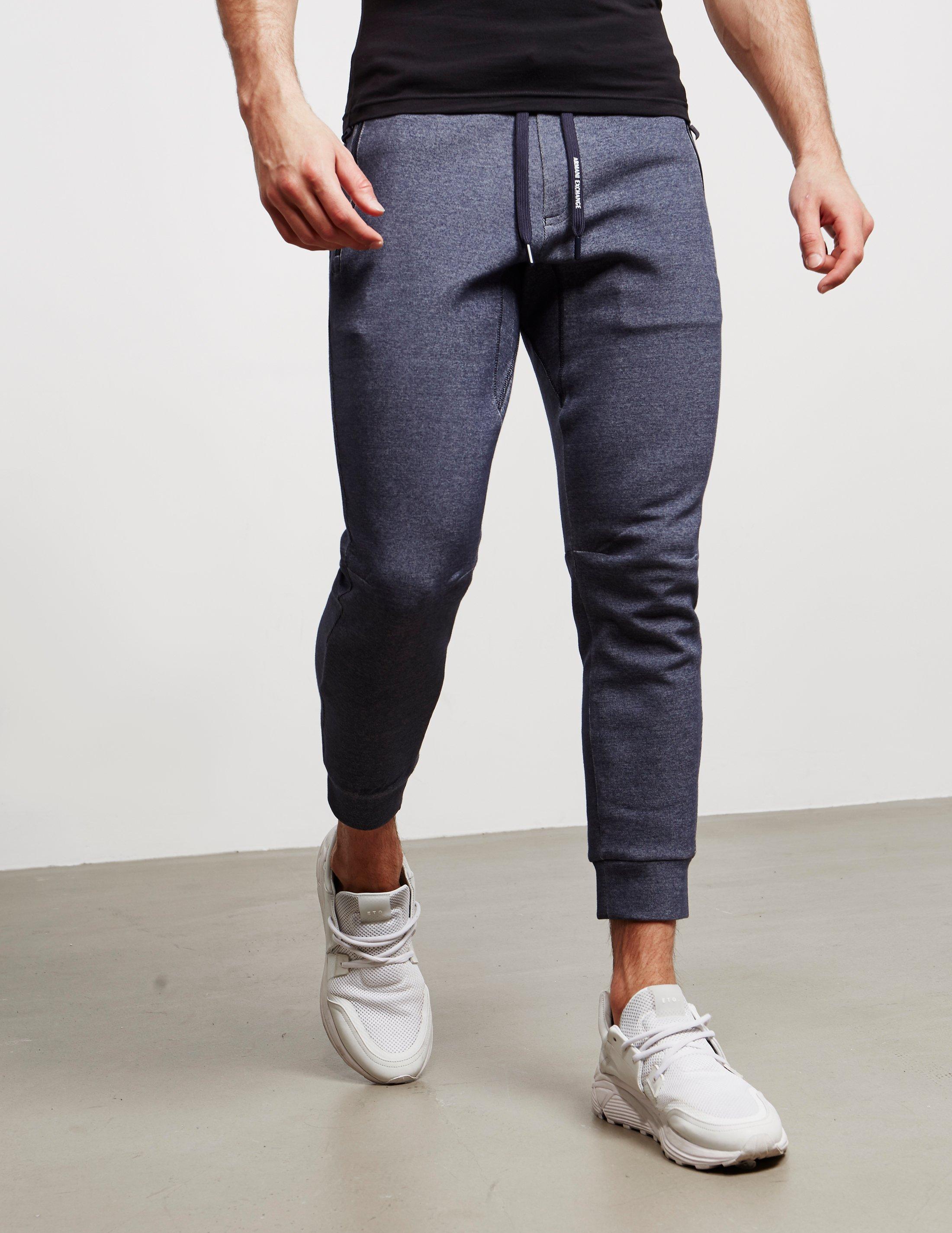 armani exchange 3m reflective fleece pants
