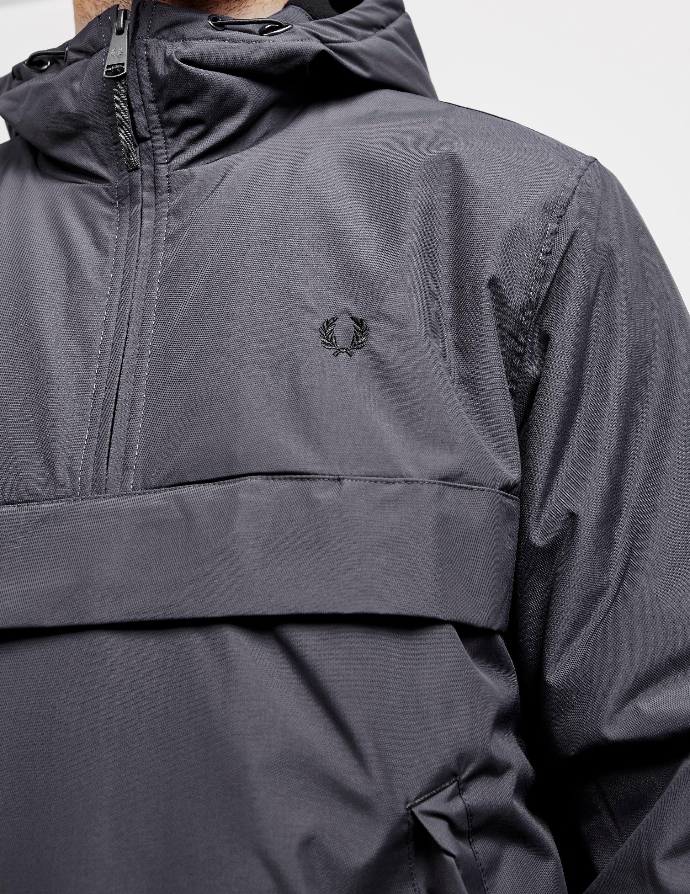 fred perry half zip panelled jacket