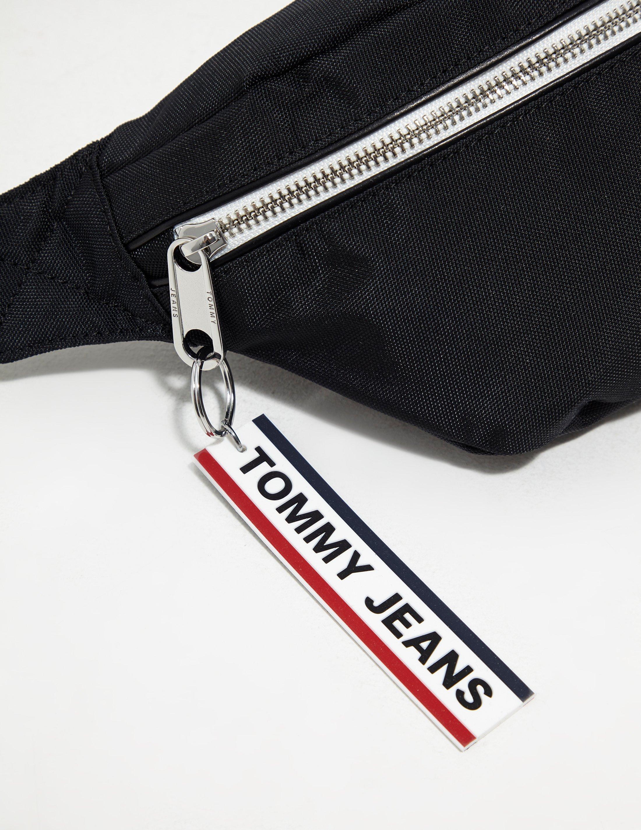 Tommy Hilfiger Denim Logo Tape Waist Bag Black | Lyst