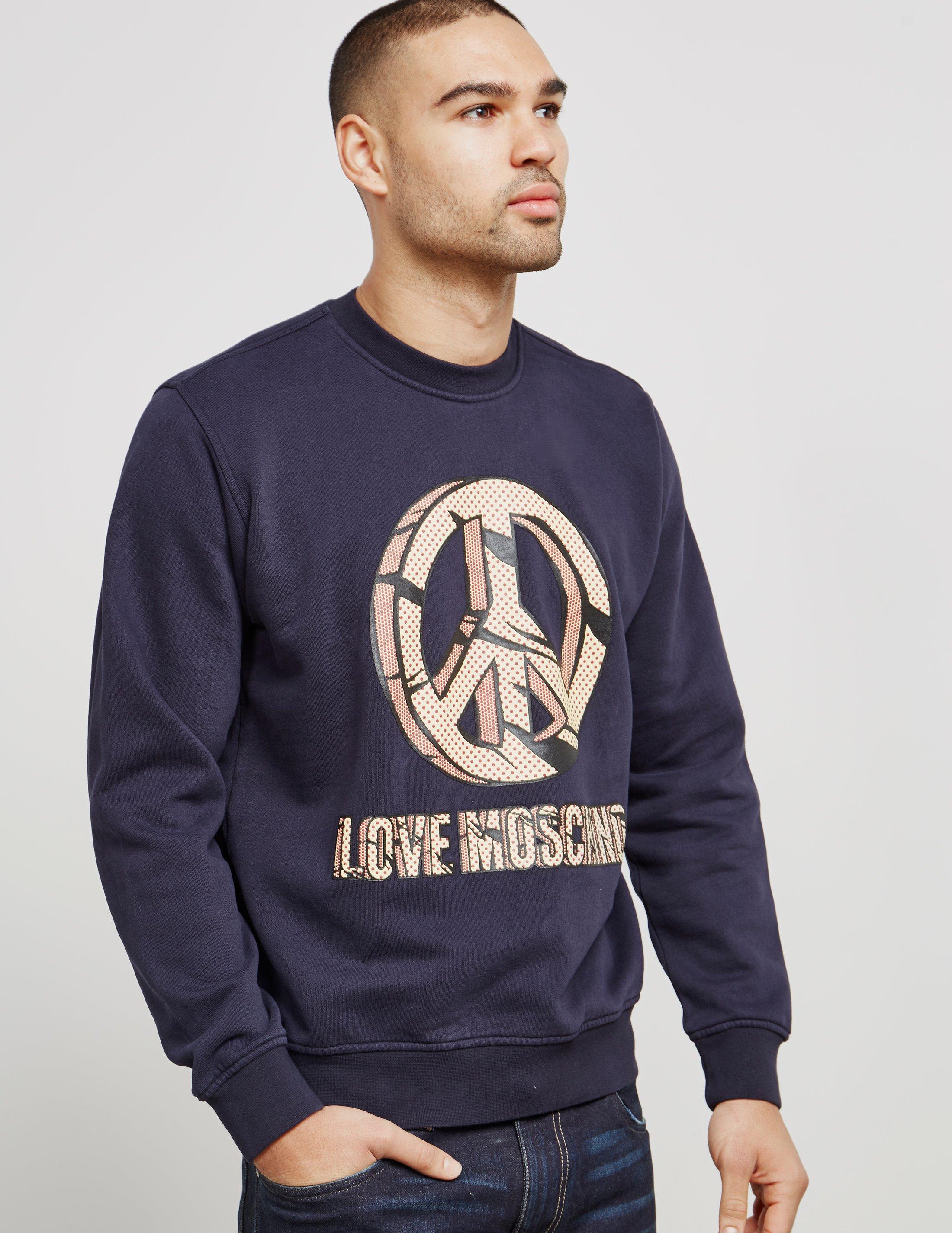 love moschino peace sweatshirt