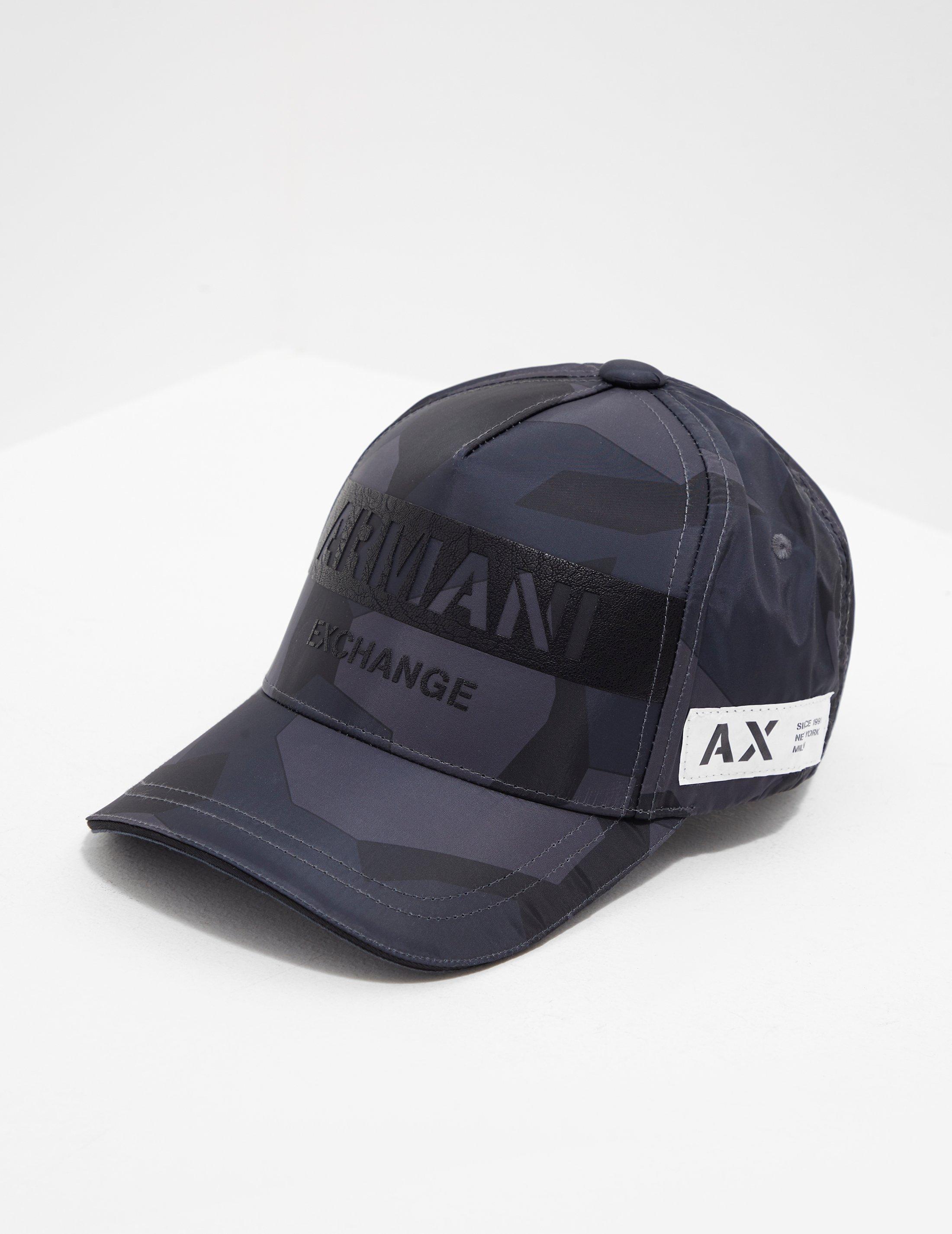 Armani Exchange Camo Cap Blue for Men - Lyst