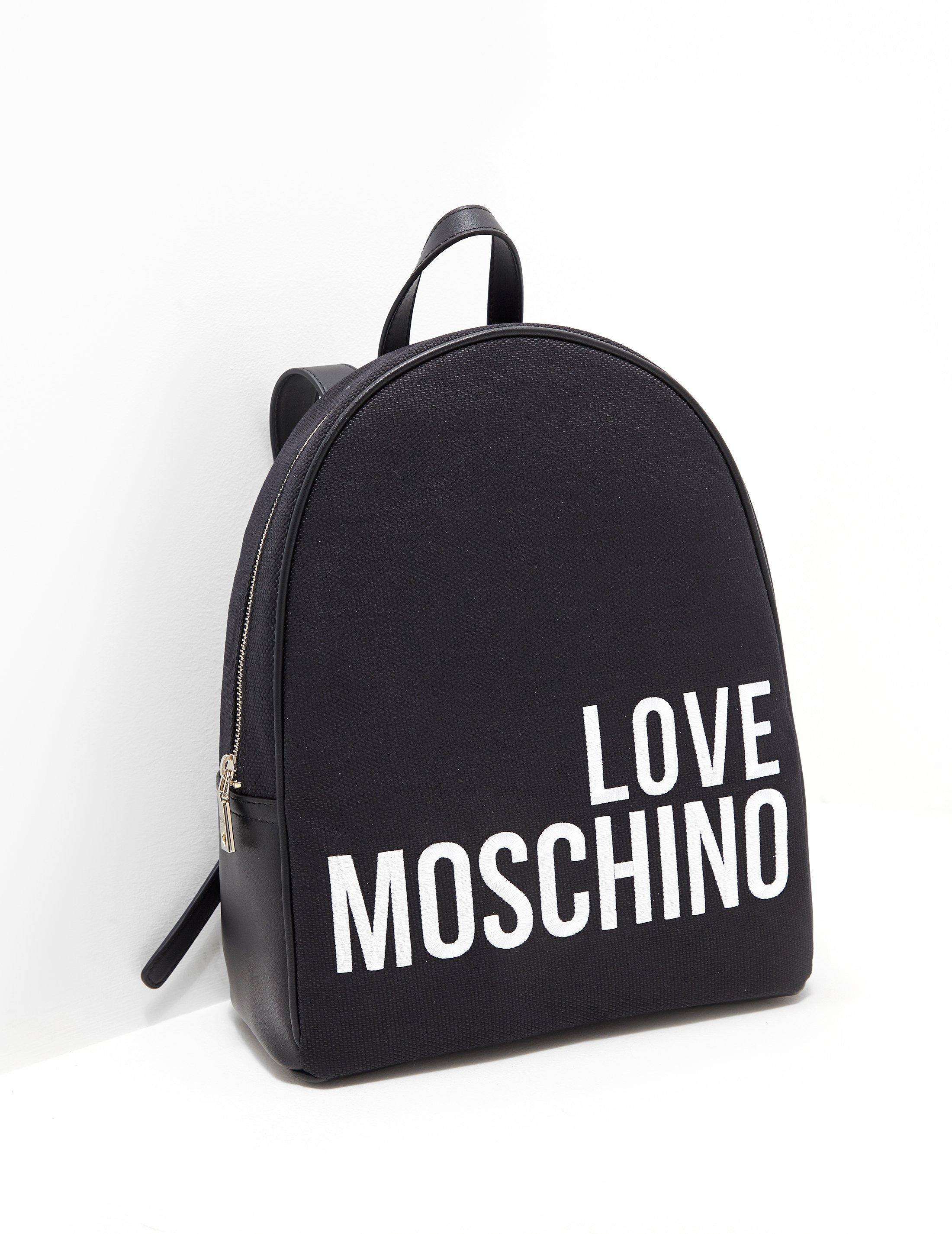 love moschino black backpack