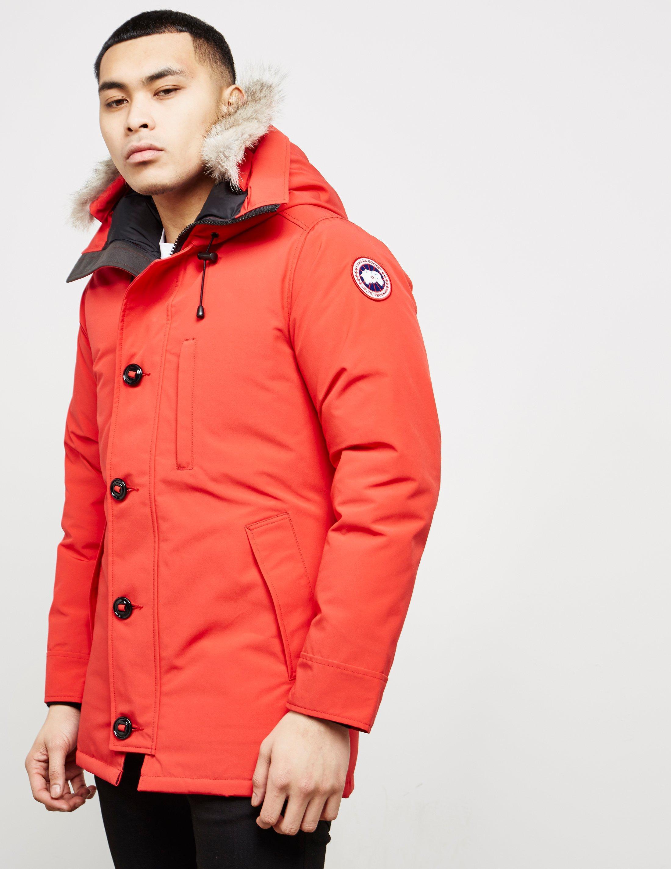 Canada Goose Chateau Padded Parka Jacket Red for Men - Save 24% - Lyst