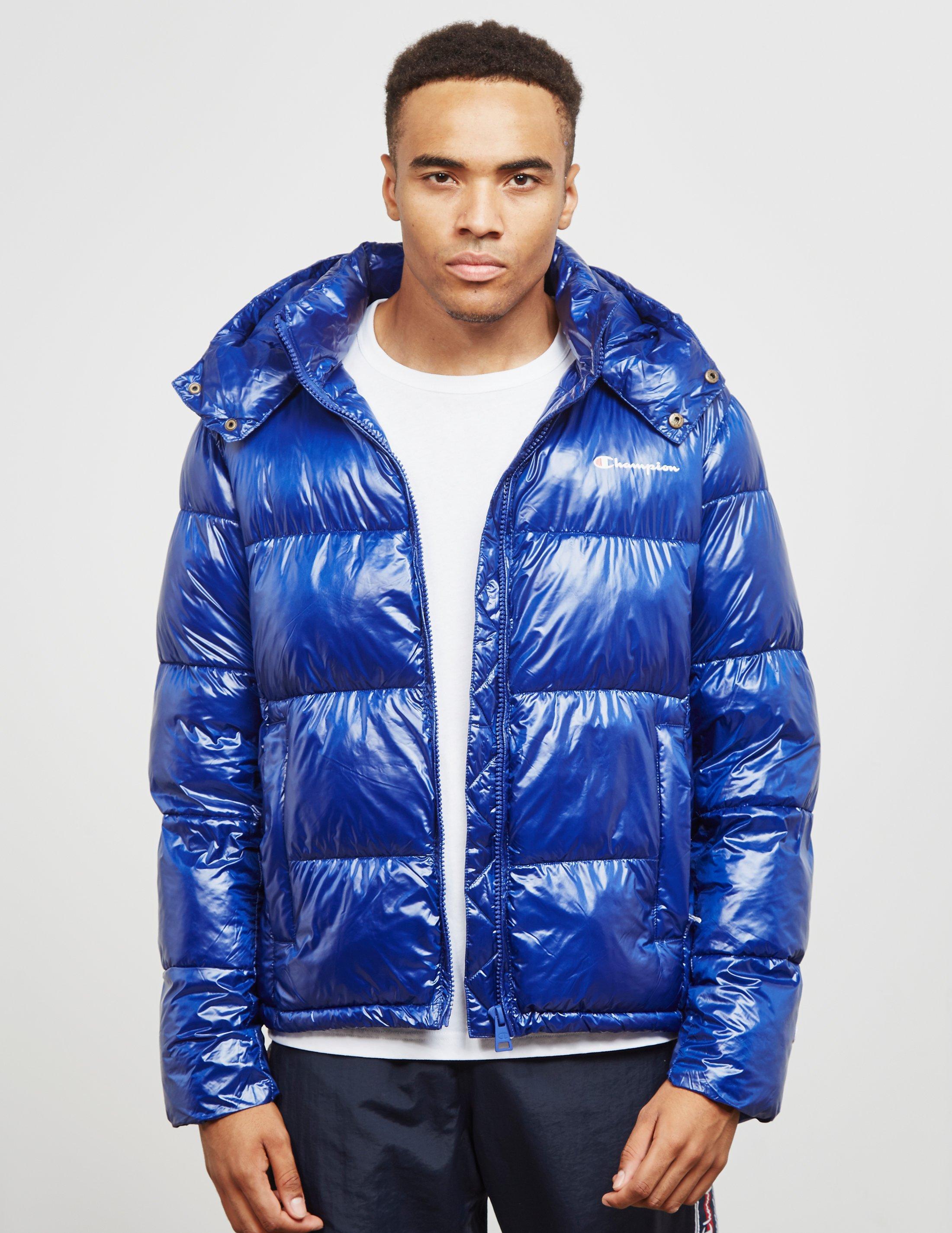 Champion Synthetic Shiny Bubble Jacket - Online Exclusive Blue for Men -  Lyst