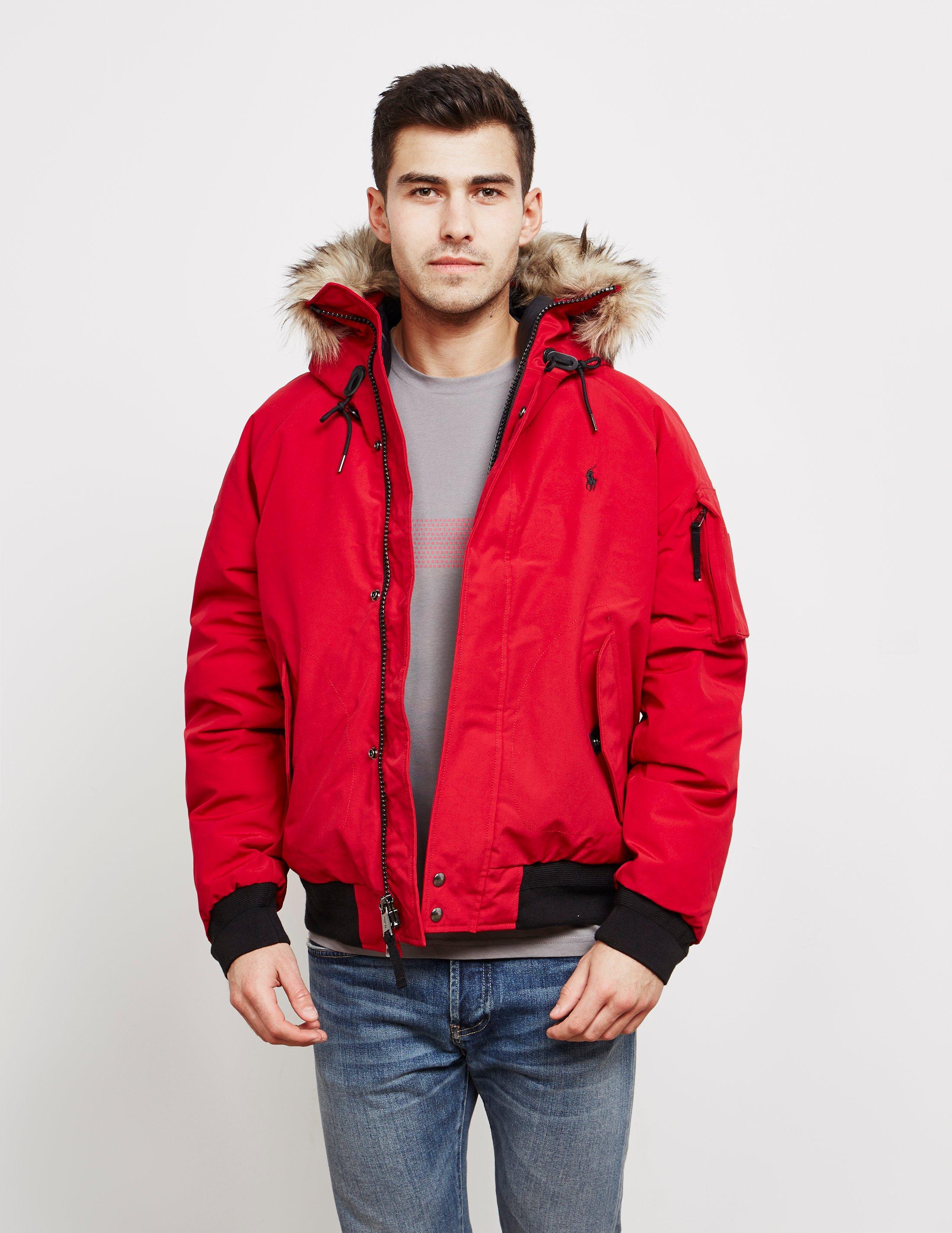 Polo Ralph Lauren Down Padded Bomber Jacket - Online Exclusive Red for Men  - Lyst
