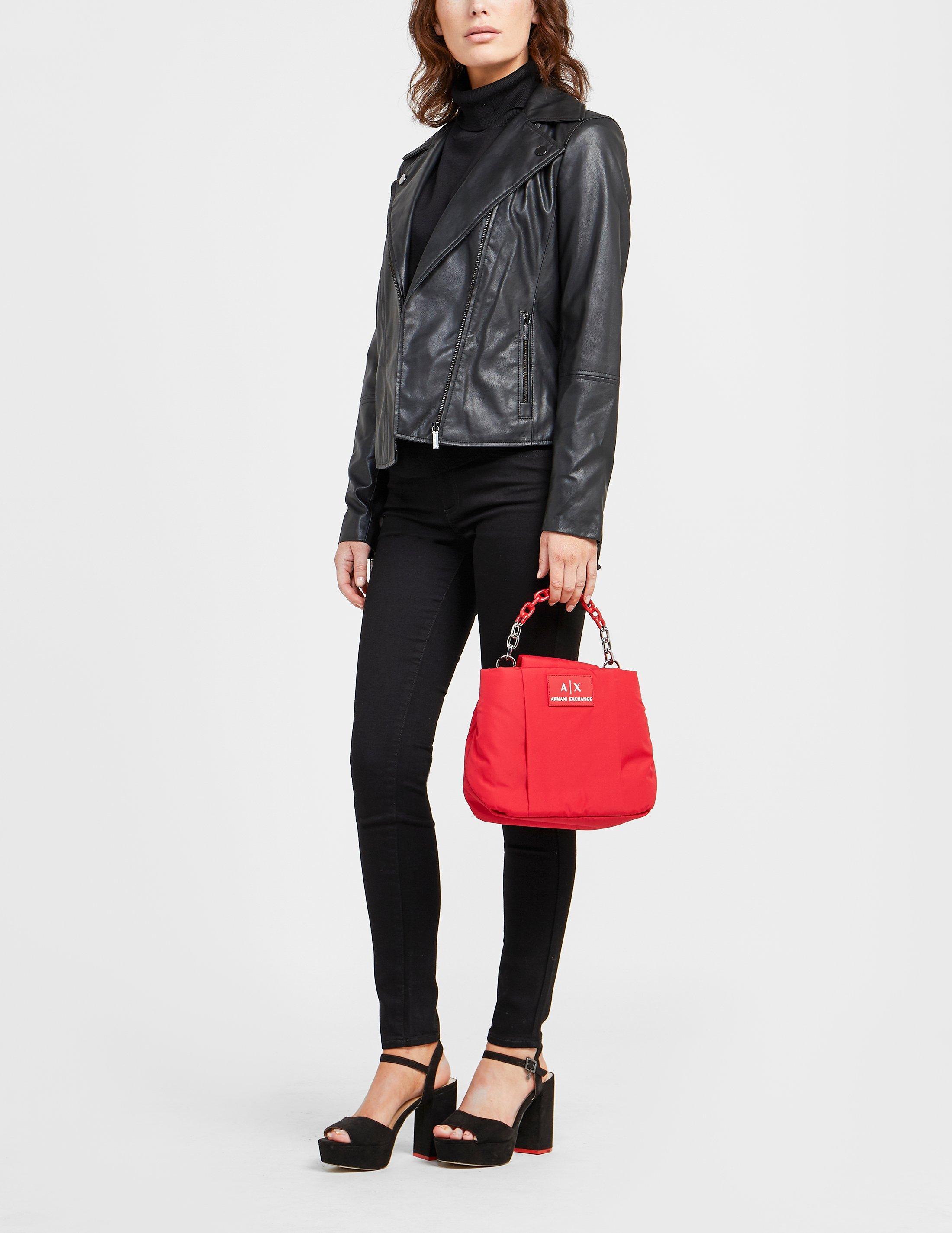 armani exchange red bag