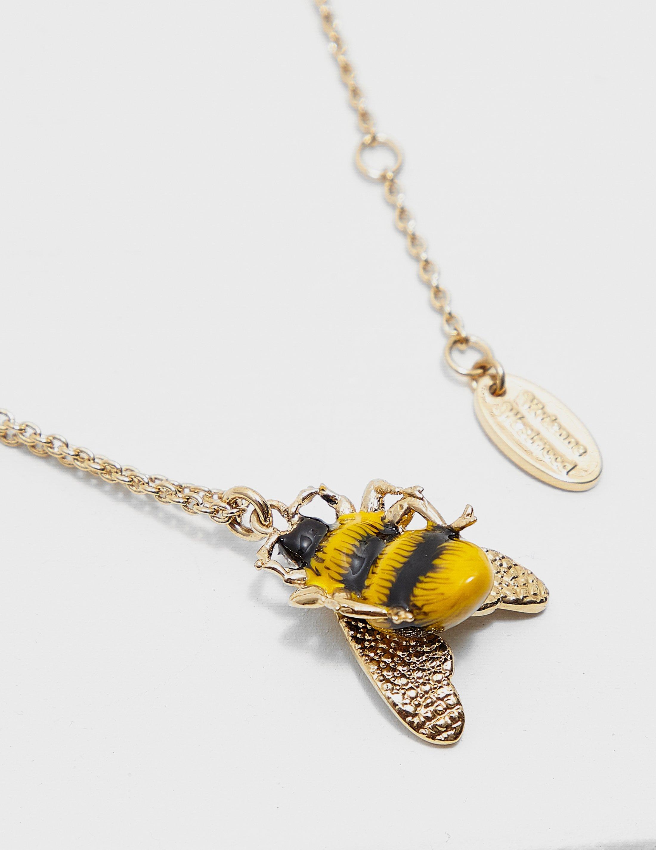 Vivienne Westwood Womens Bumble Bee Necklace Gold in Metallic - Lyst