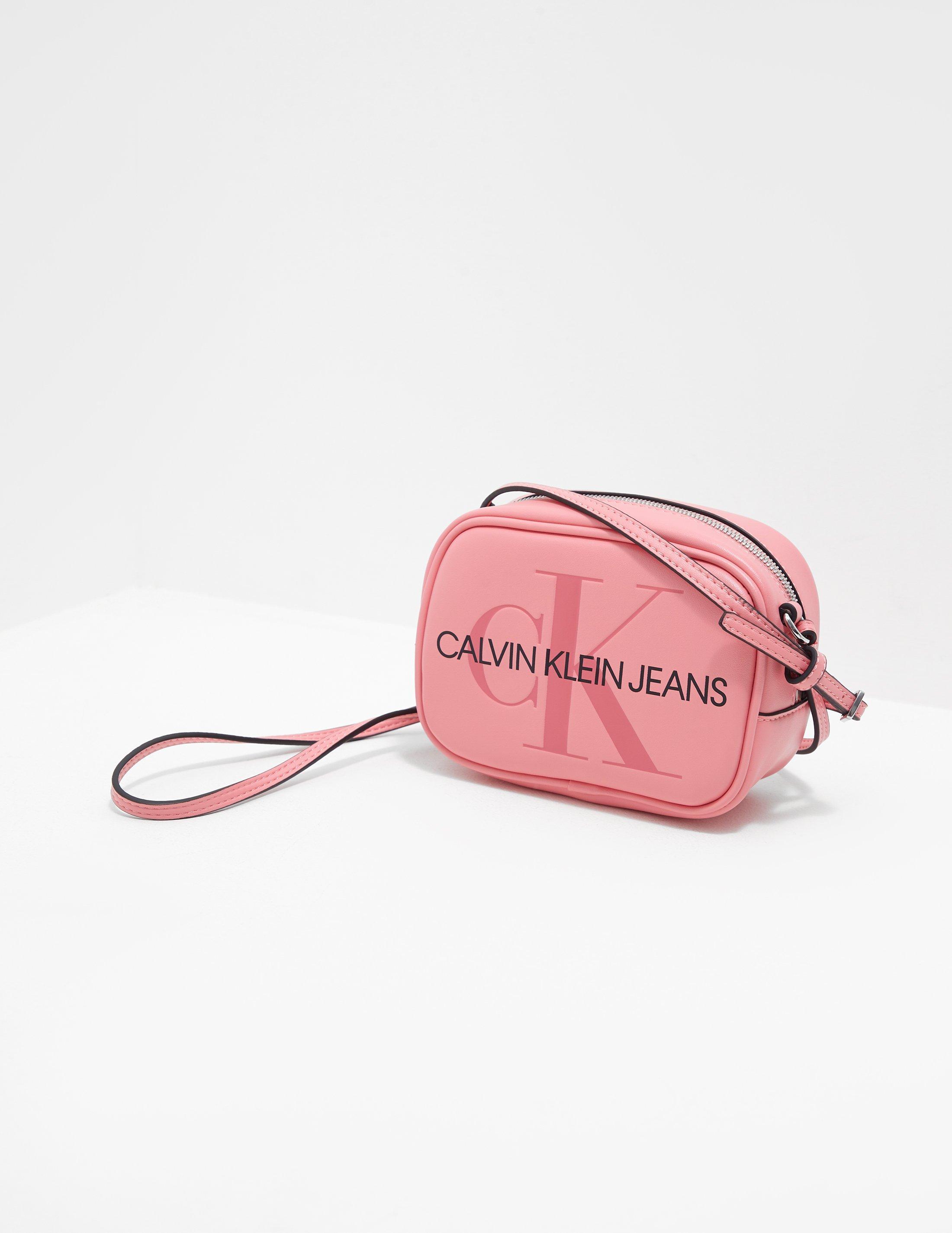 Calvin Klein Monogram Camera Shoulder Bag Pink | Lyst