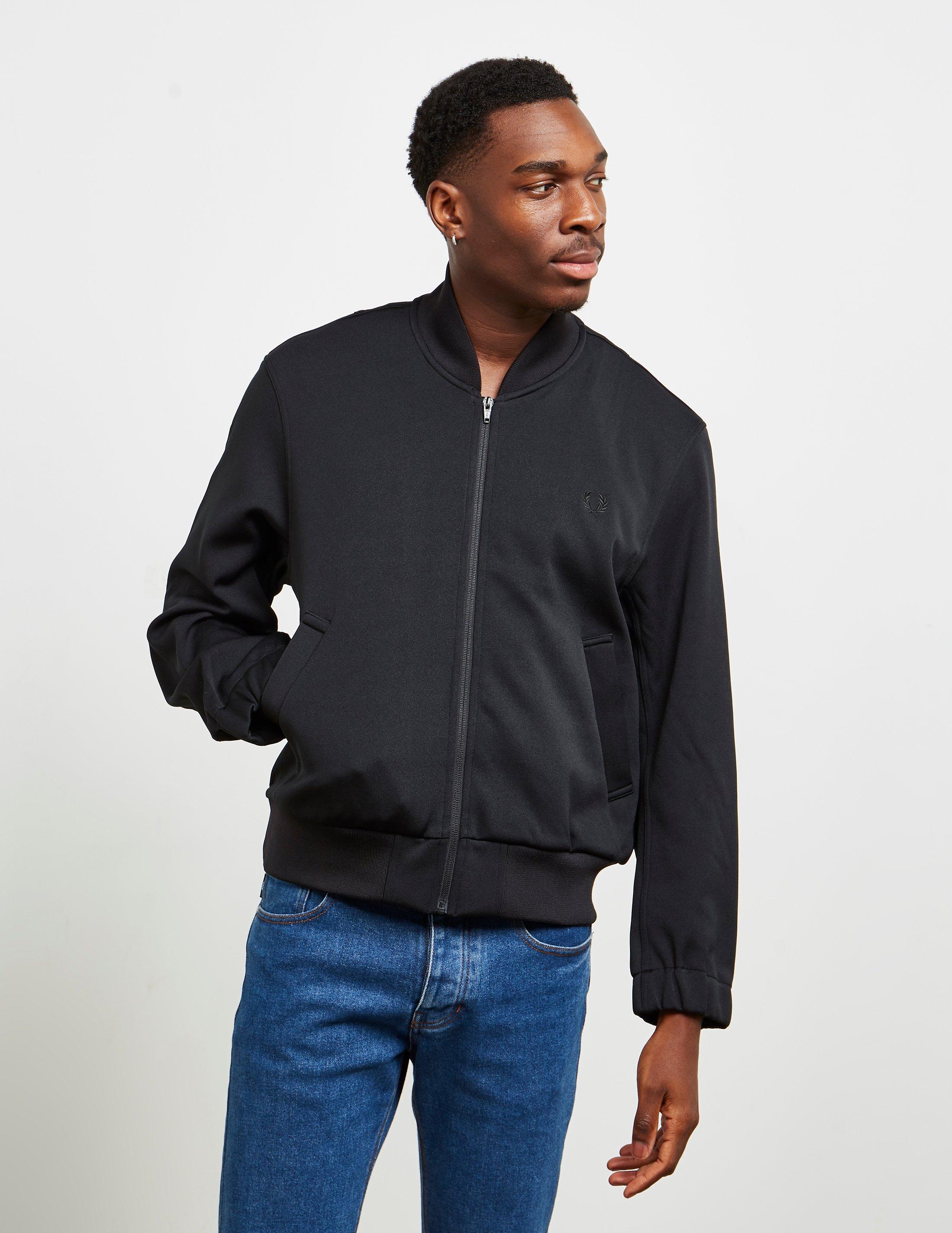 fred perry black bomber jacket