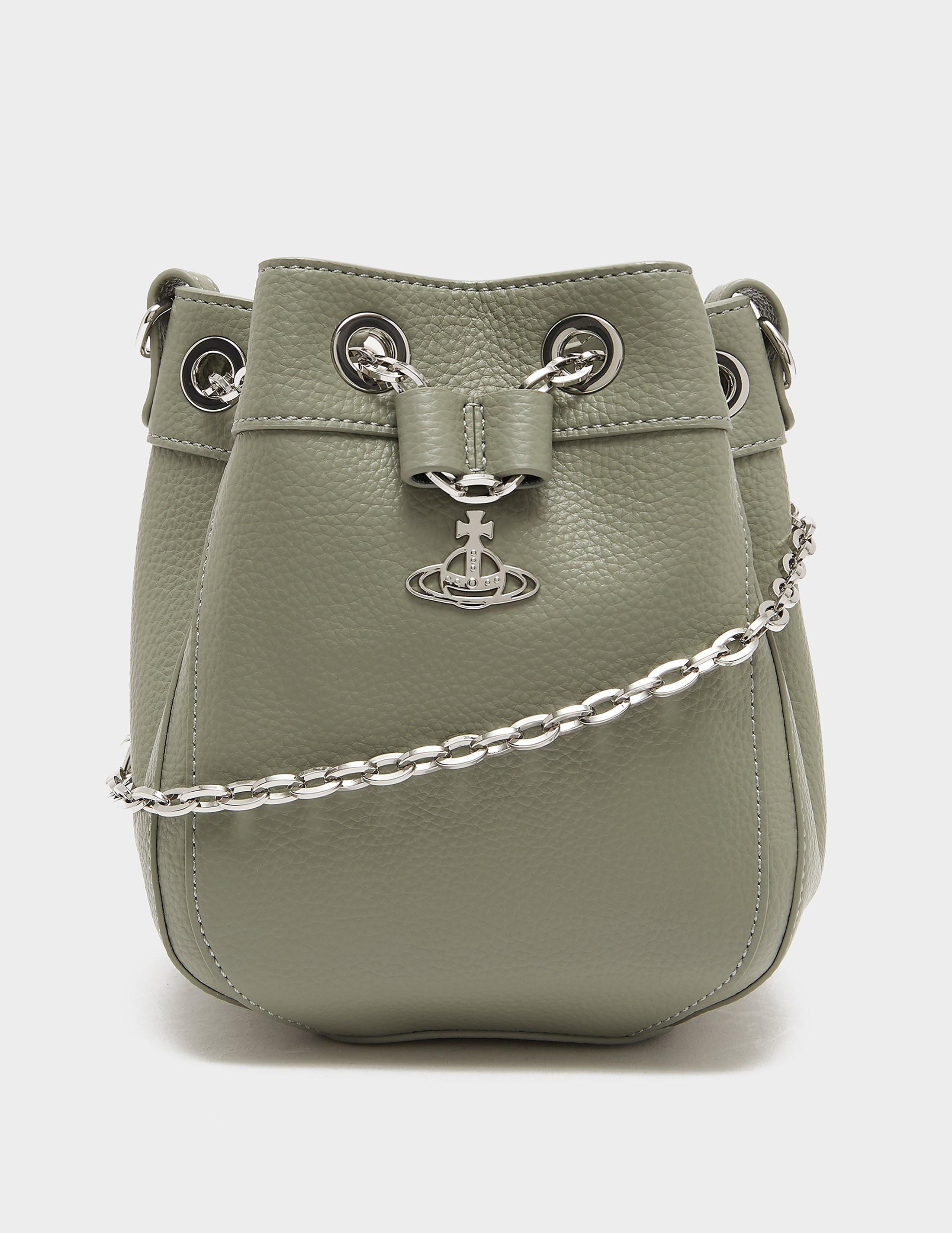Vivienne Westwood Chrissy Small Bucket Bag in Gray Lyst