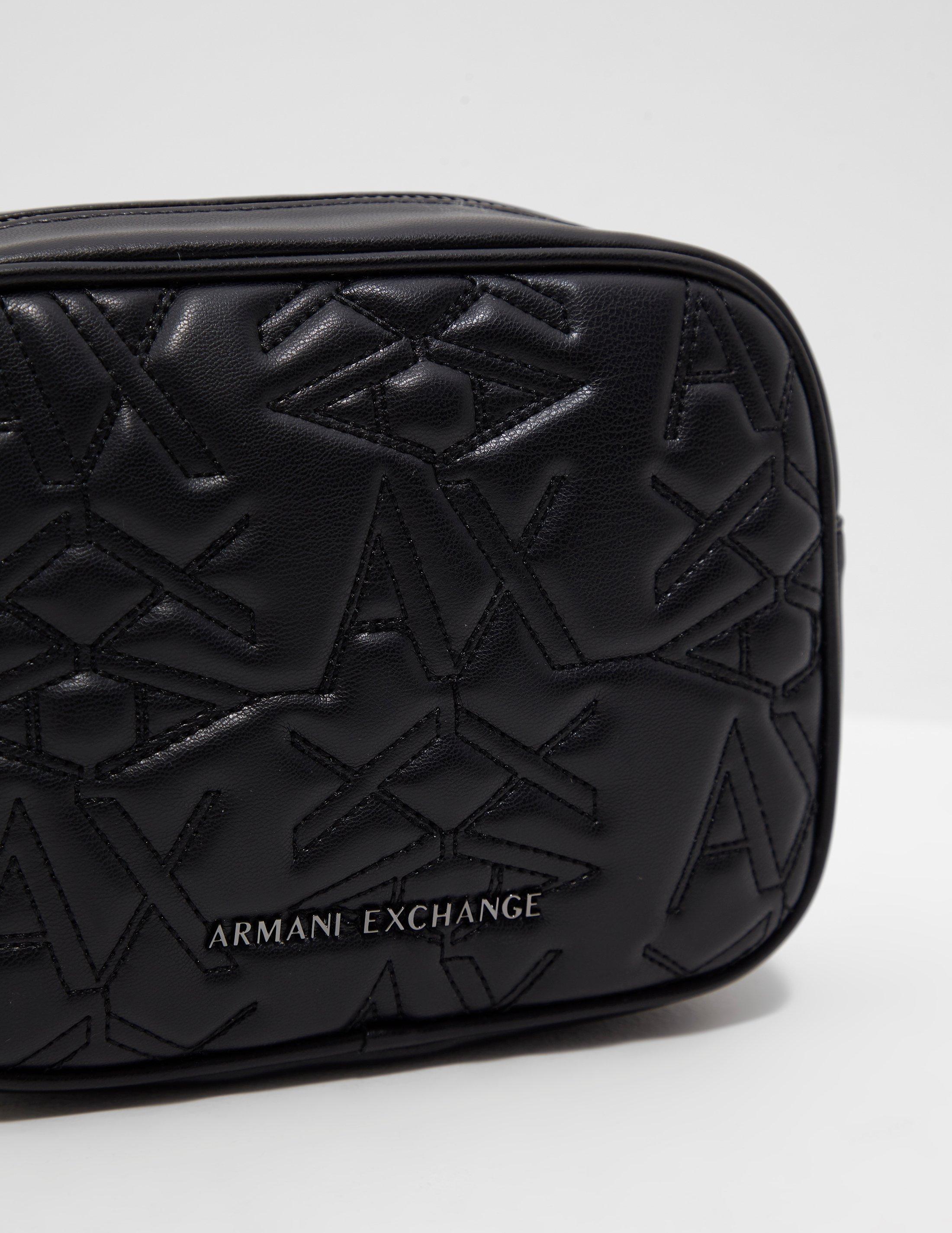 Armani Exchange Quilted Shoulder Bag Black Lyst