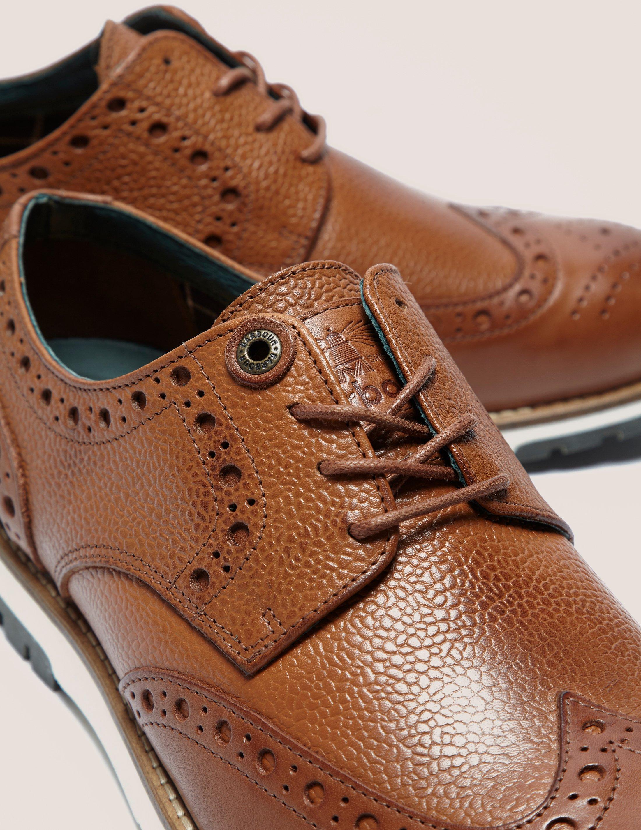 Barbour Palmer Brogues in Brown for Men | Lyst