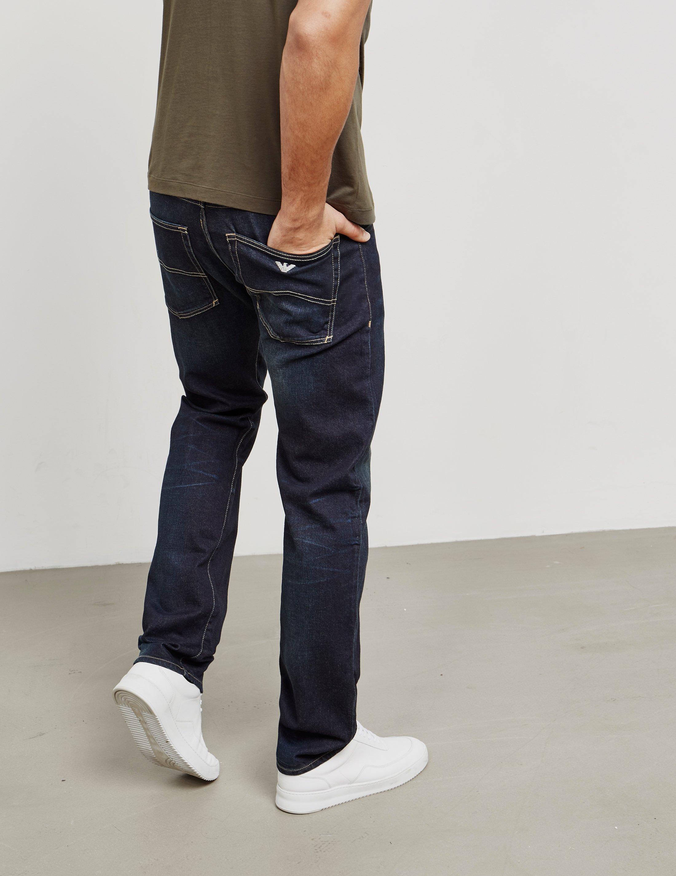 armani jeans j45 slim fit jeans blue
