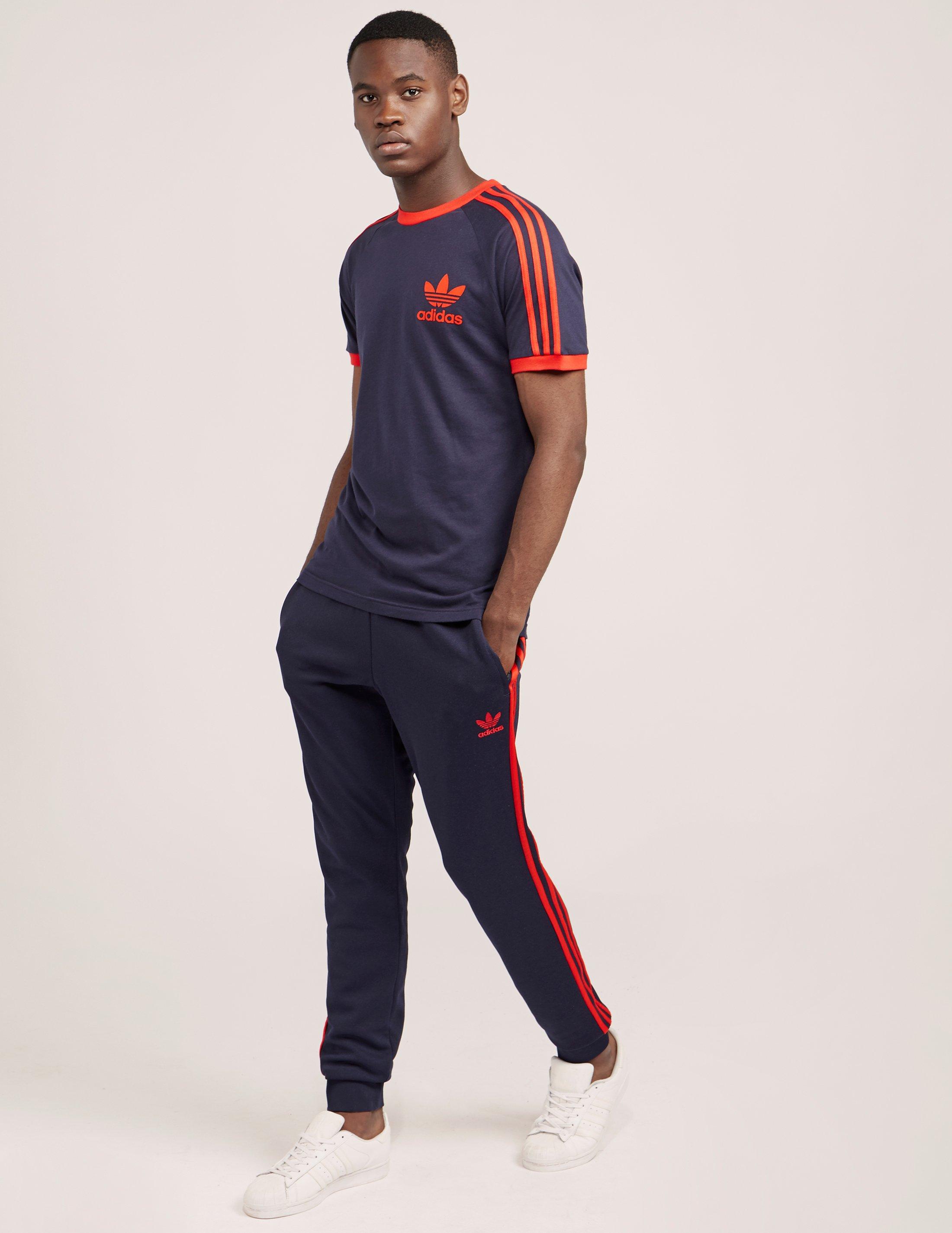 adidas Originals Mens California Short Sleeve T-shirt Navy/red in Blue for  Men | Lyst