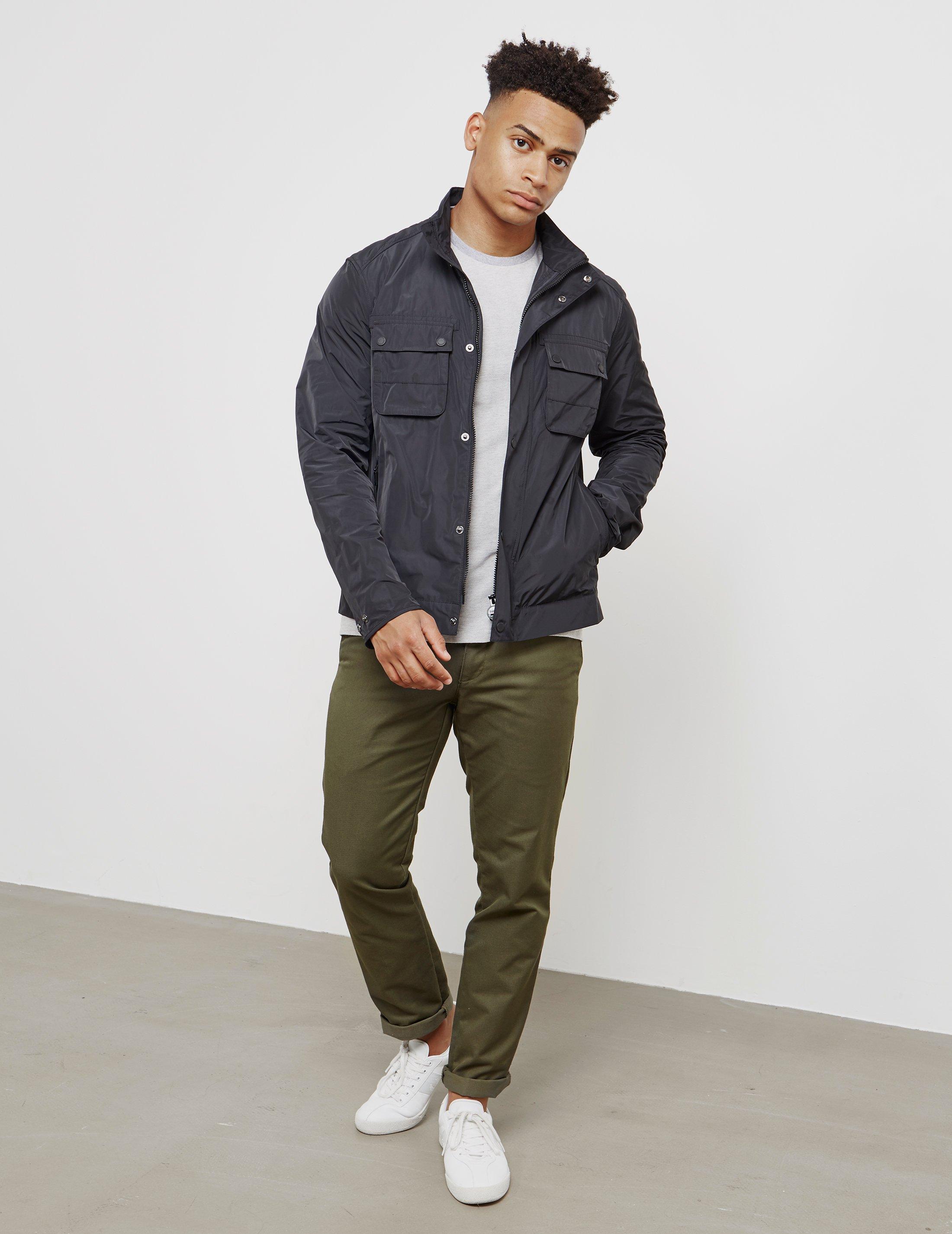 barbour stannington jacket navy