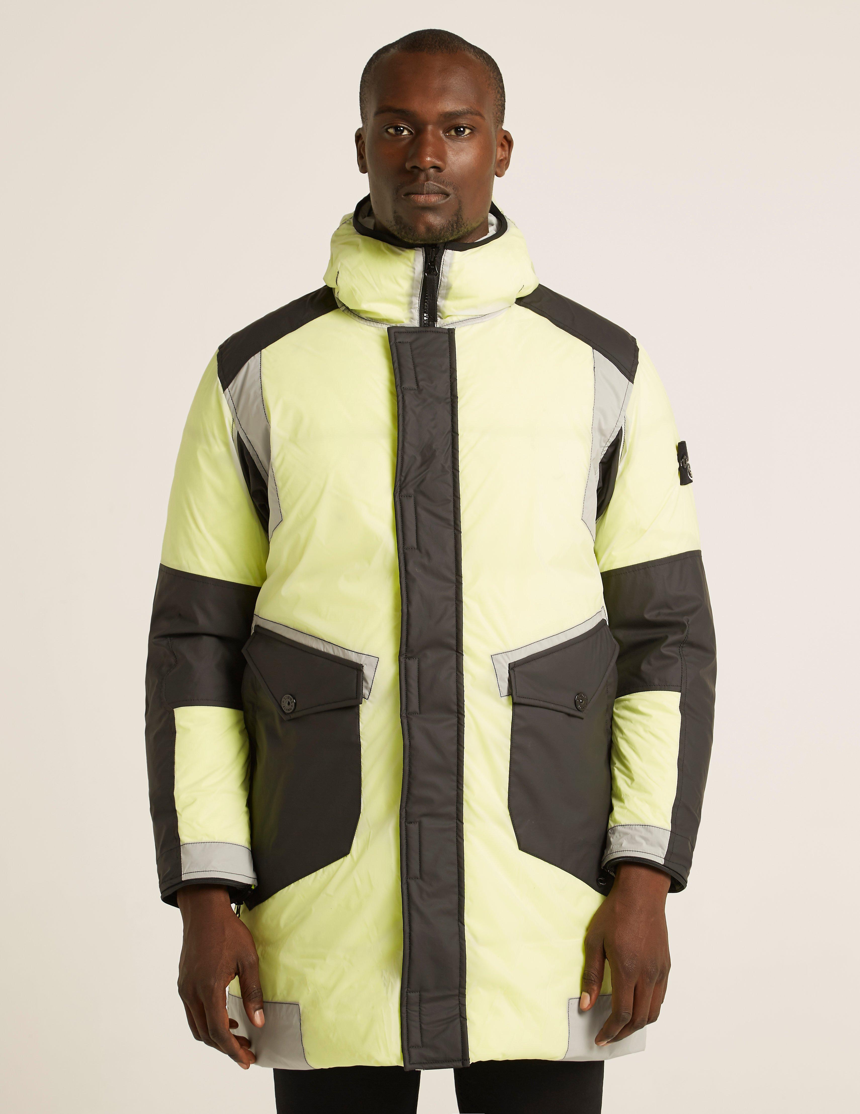 Stone Island Cotton Resin Ice Jacket in Black for Men | Lyst