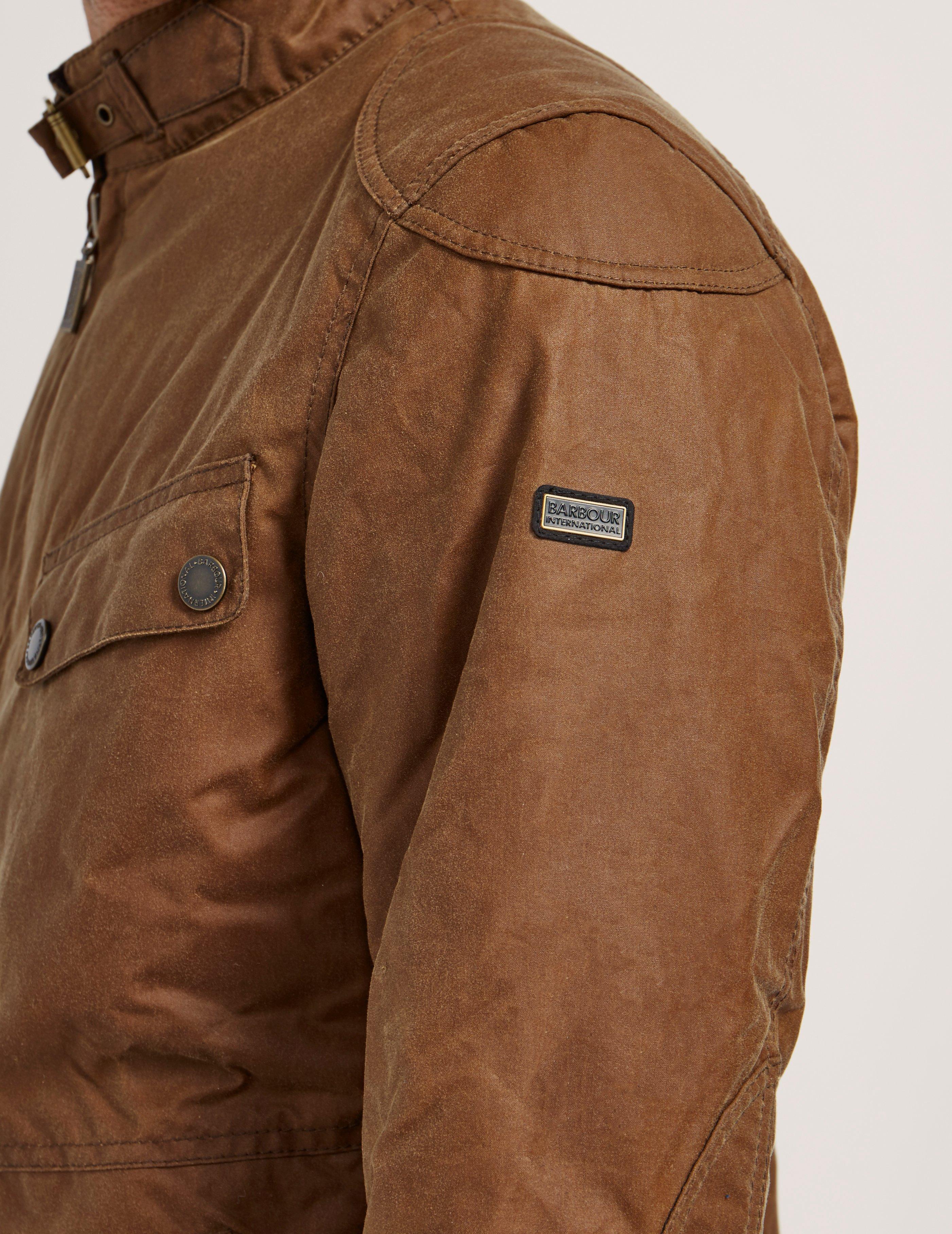 brown wax jacket mens