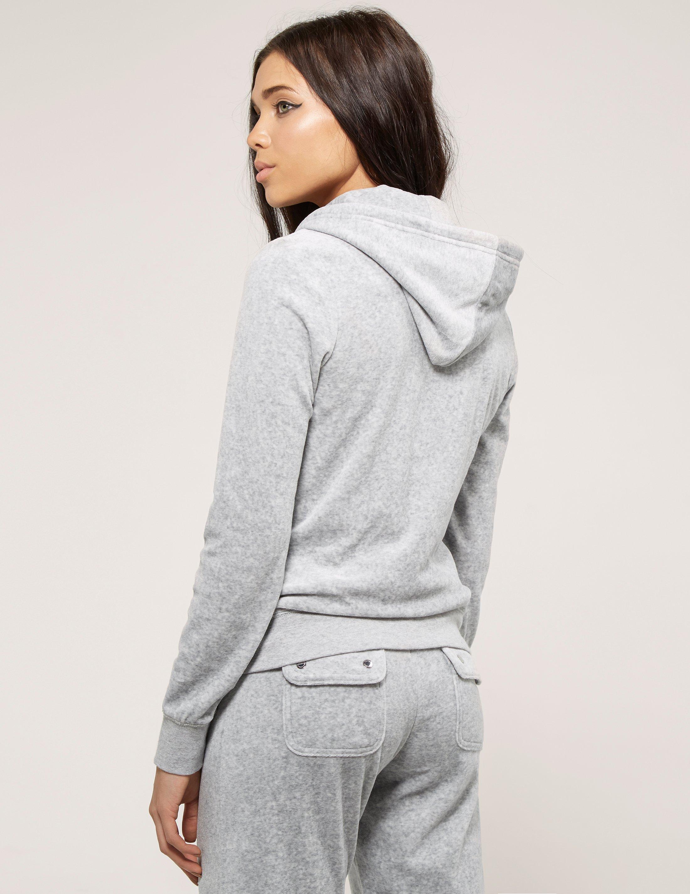 Lyst - Juicy Couture Robertson Velour Jacket in Gray