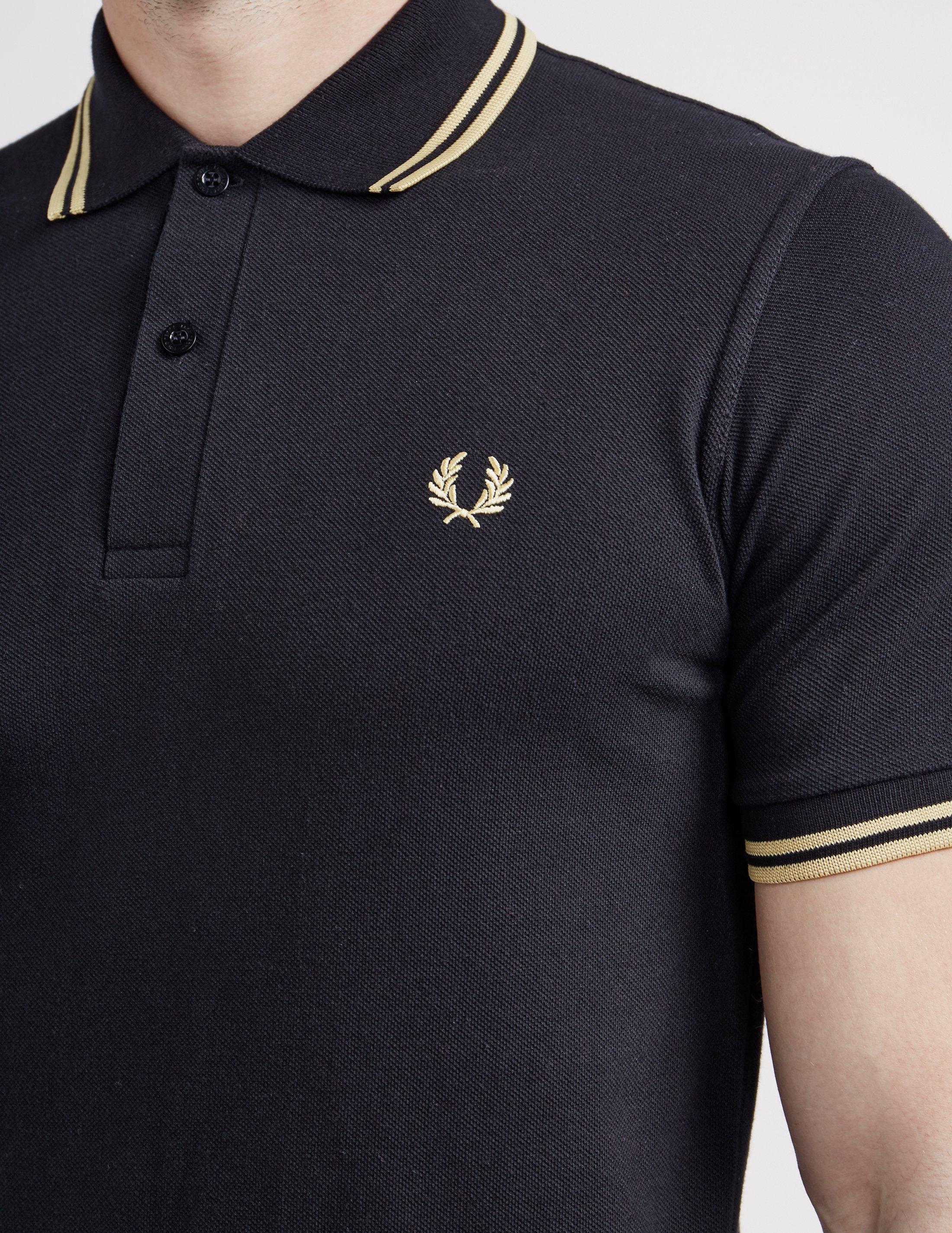 Fred Perry Cotton M12 Reissue Tipped Short Sleeve Polo Shirt in Black ...