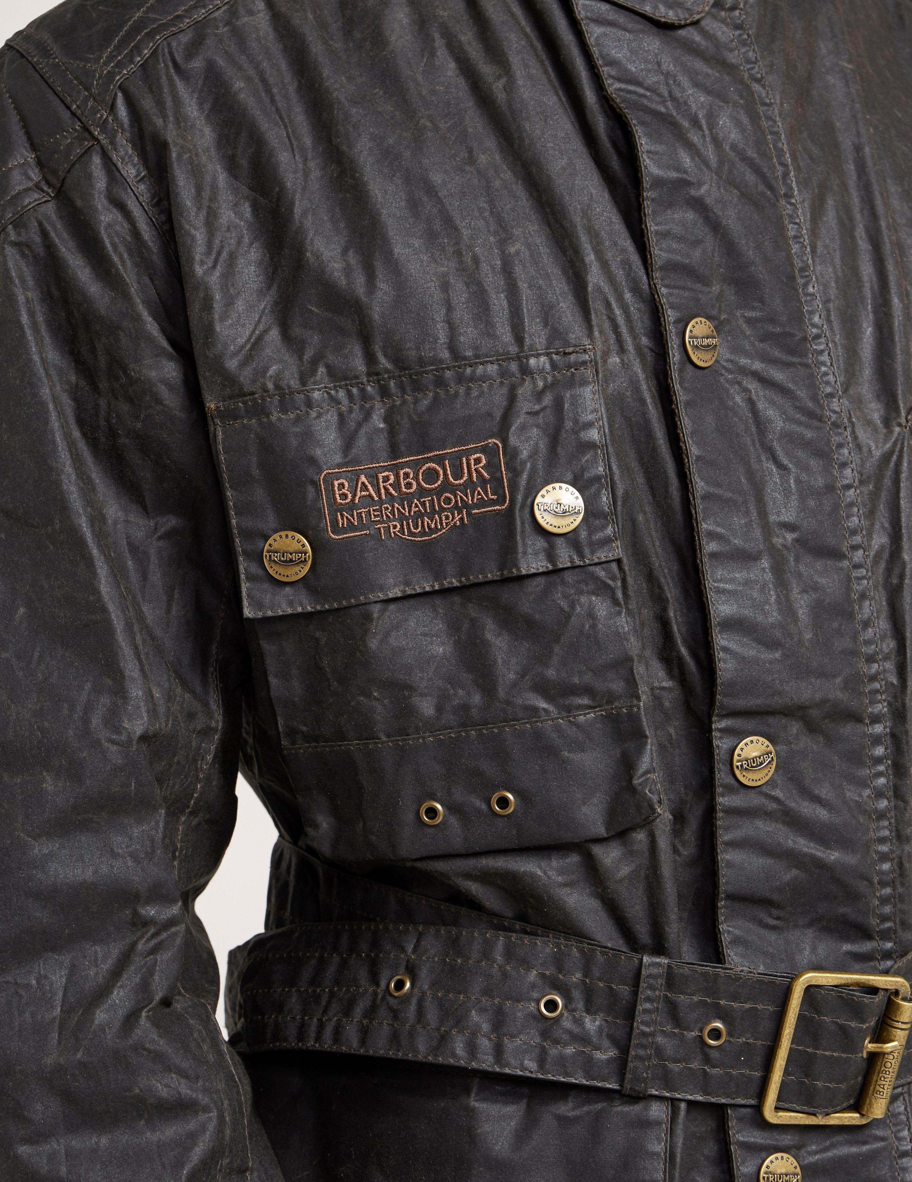 barbour triumph wax jacket