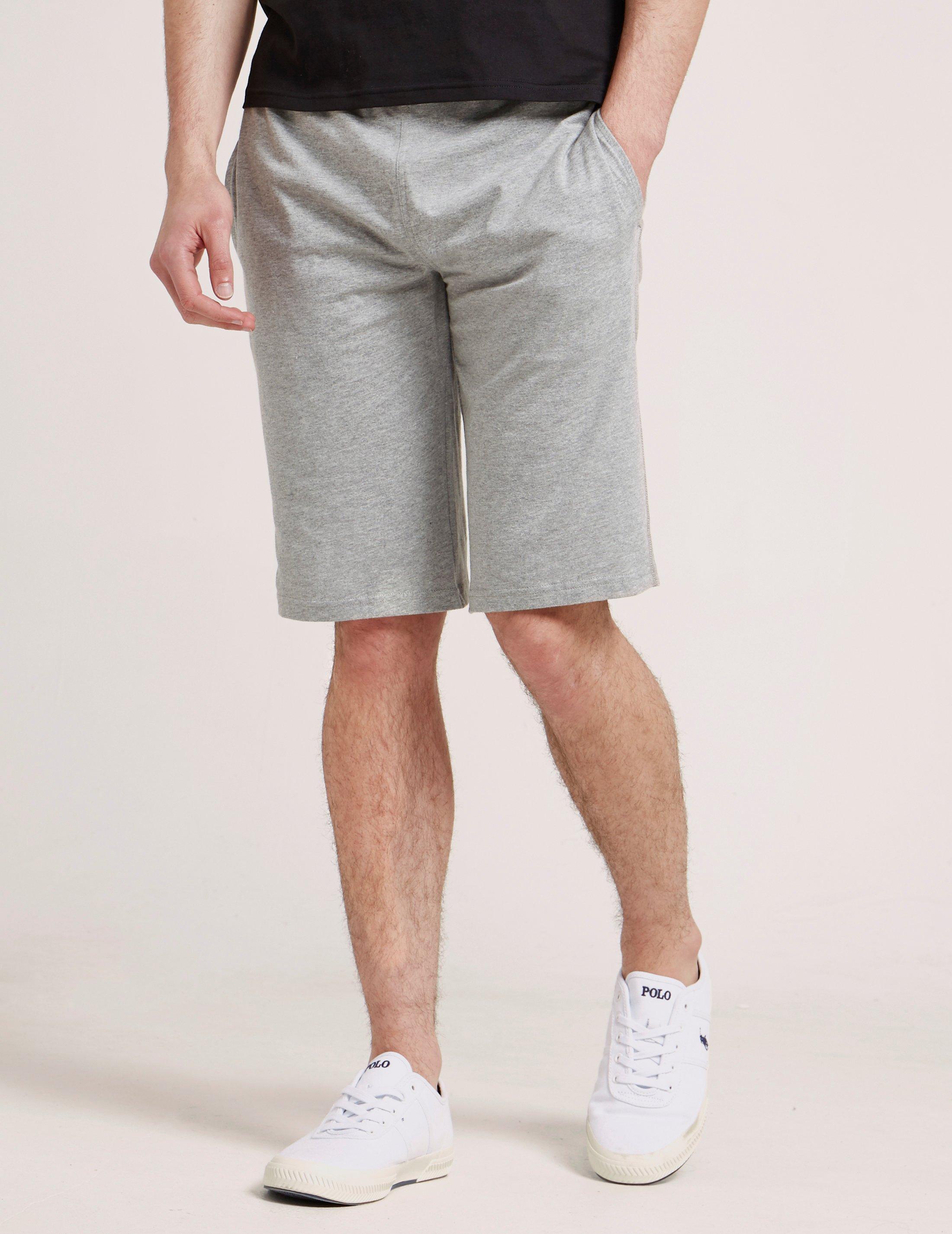 Polo ralph lauren Jersey Shorts in Gray for Men | Lyst