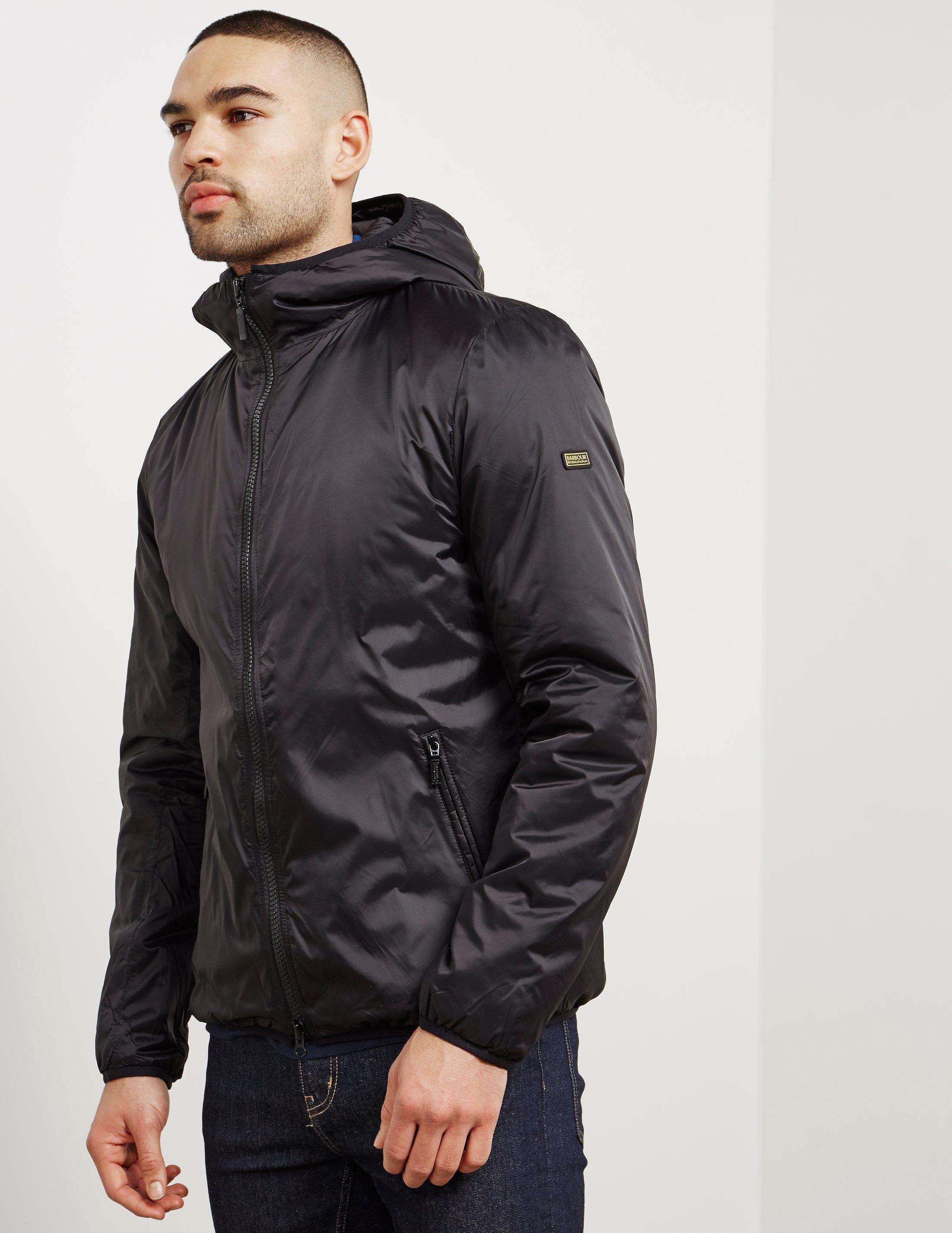 Barbour Synthetic Mens International Draft Quilted Padded Jacket Black ...