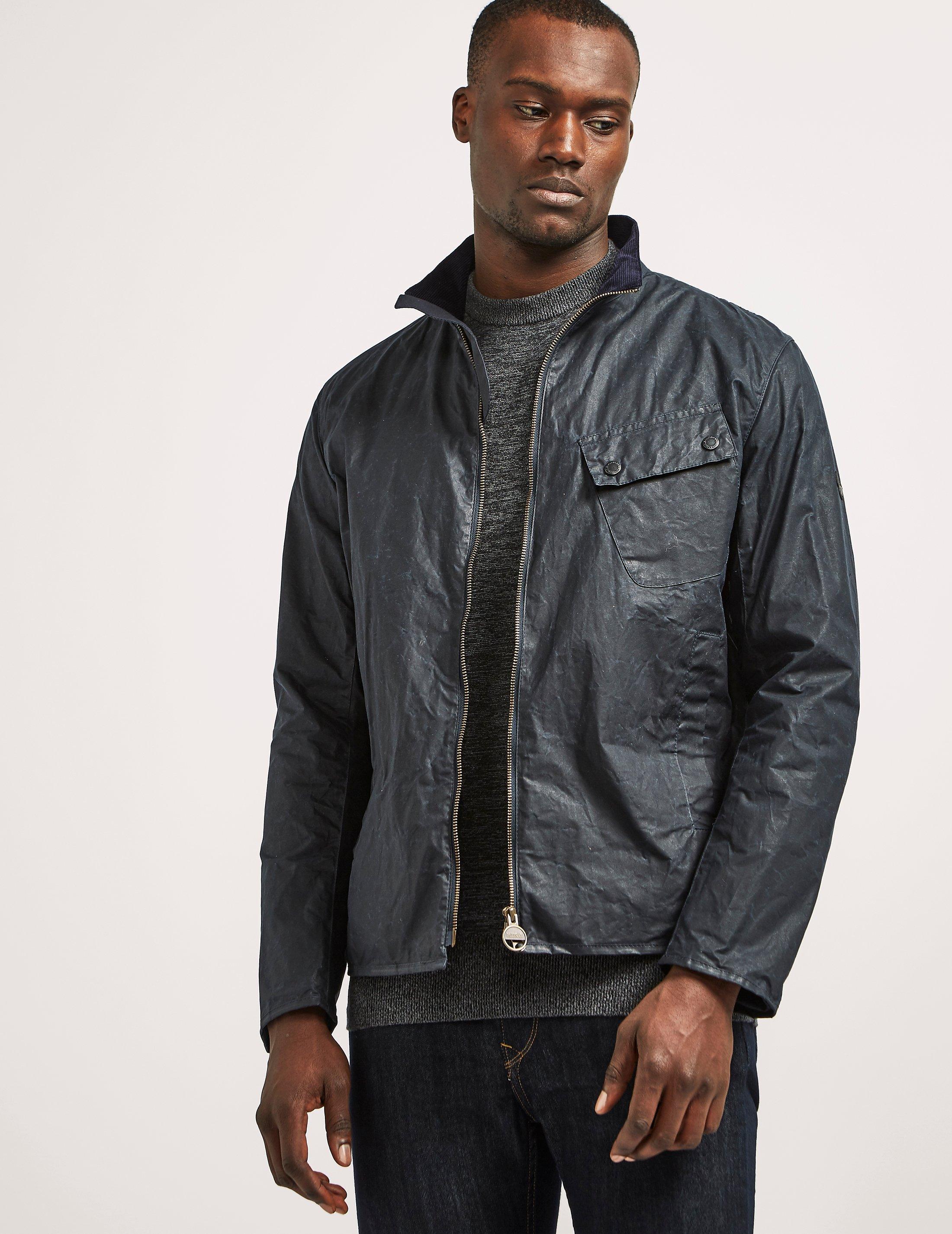 Barbour Aspect Dry Wax Jacket in Navy (Blue) for Men | Lyst