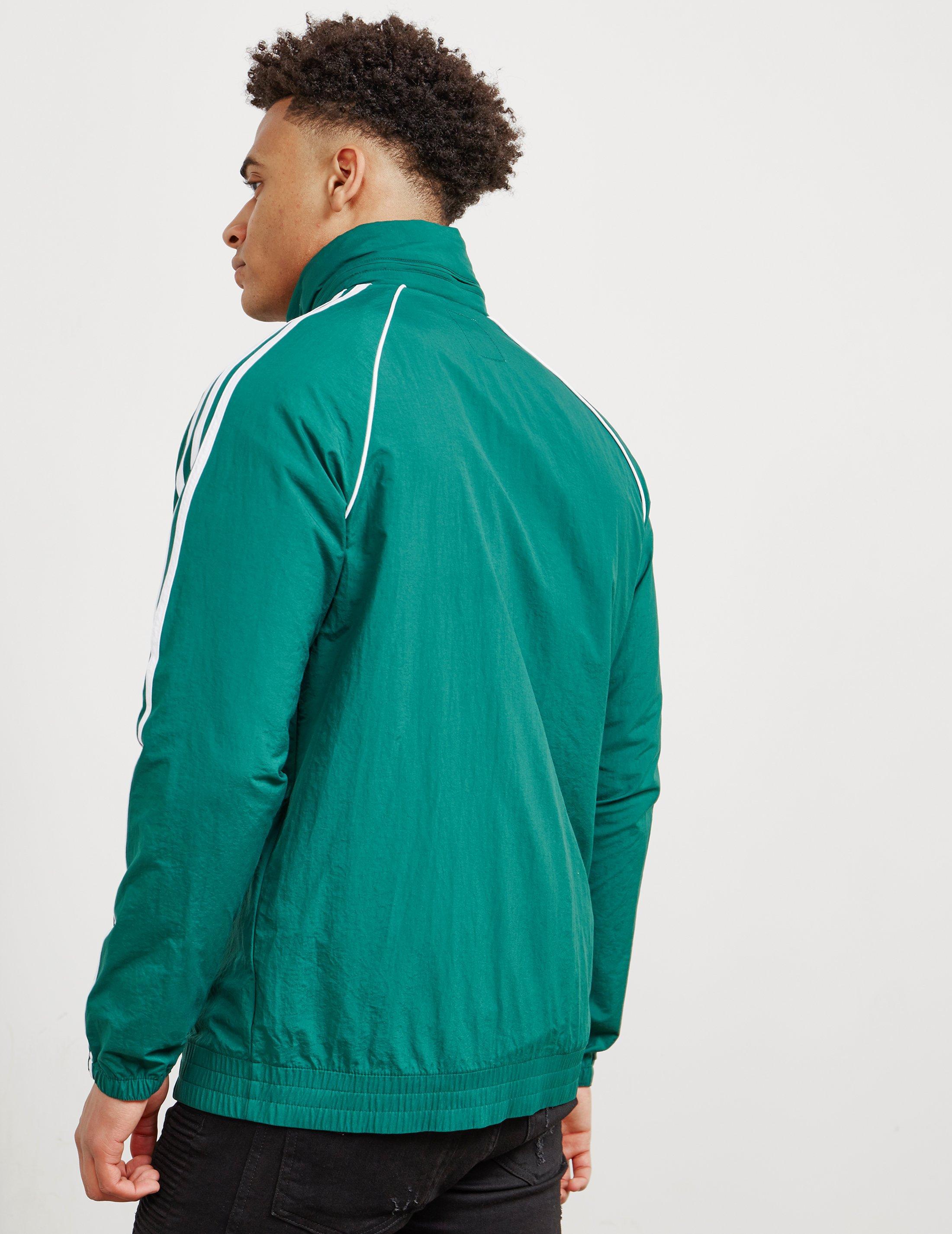 adidas Originals Synthetic Mens Superstar Windbreaker Green/white for Men -  Lyst