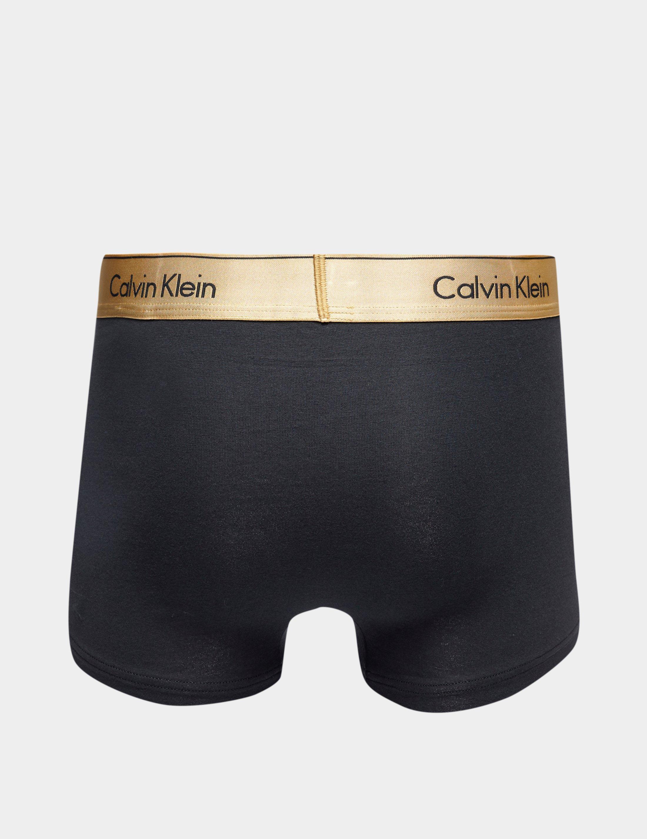 Suffix Discrimination confusion Calvin Klein Gold Waistband Boxer Shorts Black for Men | Lyst