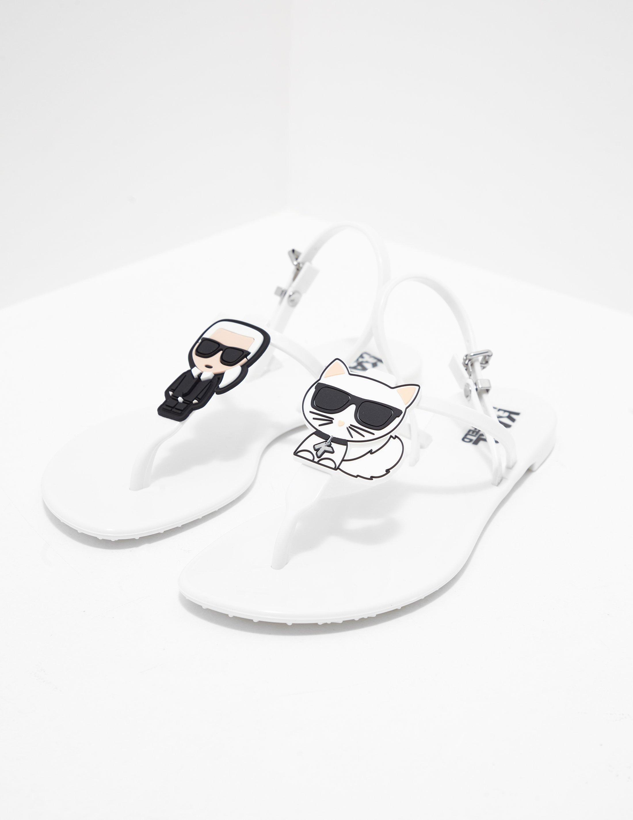 karl lagerfeld jelly sandals