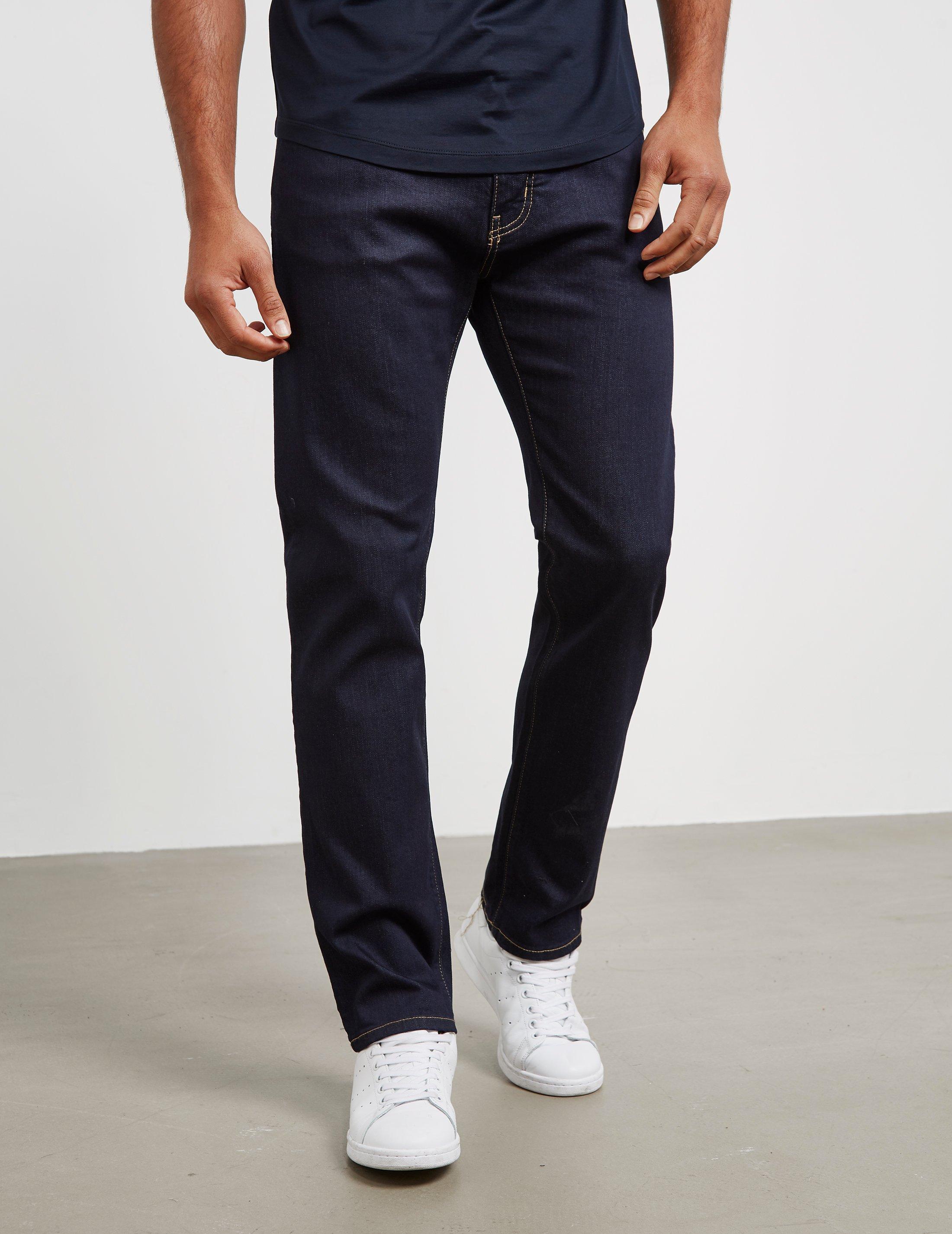 emporio armani j45 regular tapered jeans