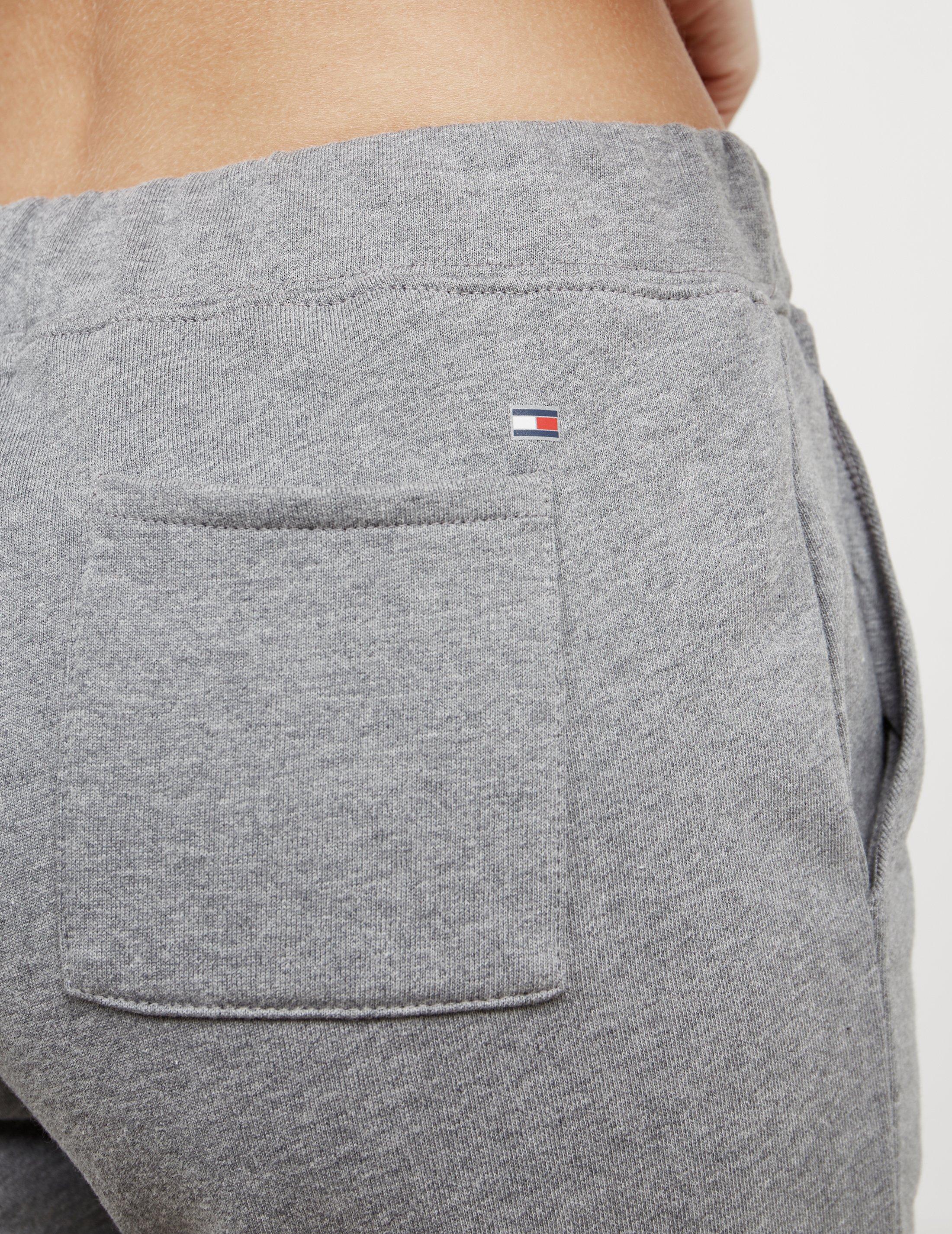 tommy hilfiger logo cuffed fleece pants