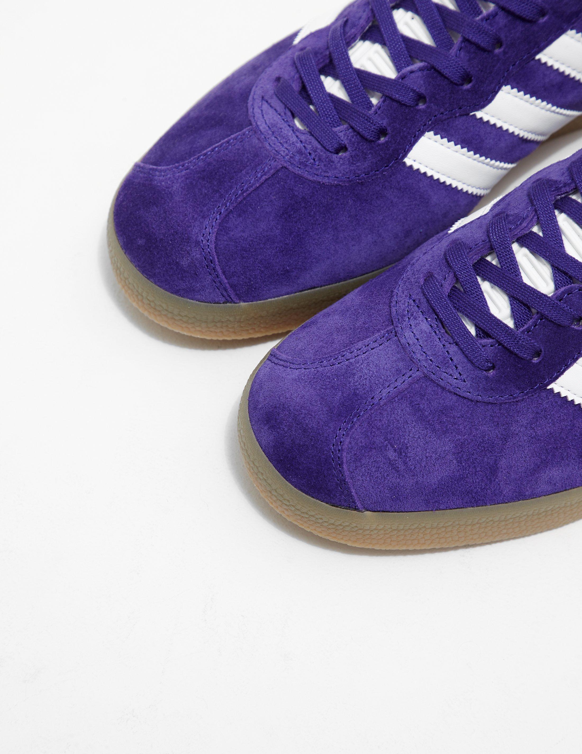 adidas Originals Leather Mens Gazelle Super Purple for Men | Lyst