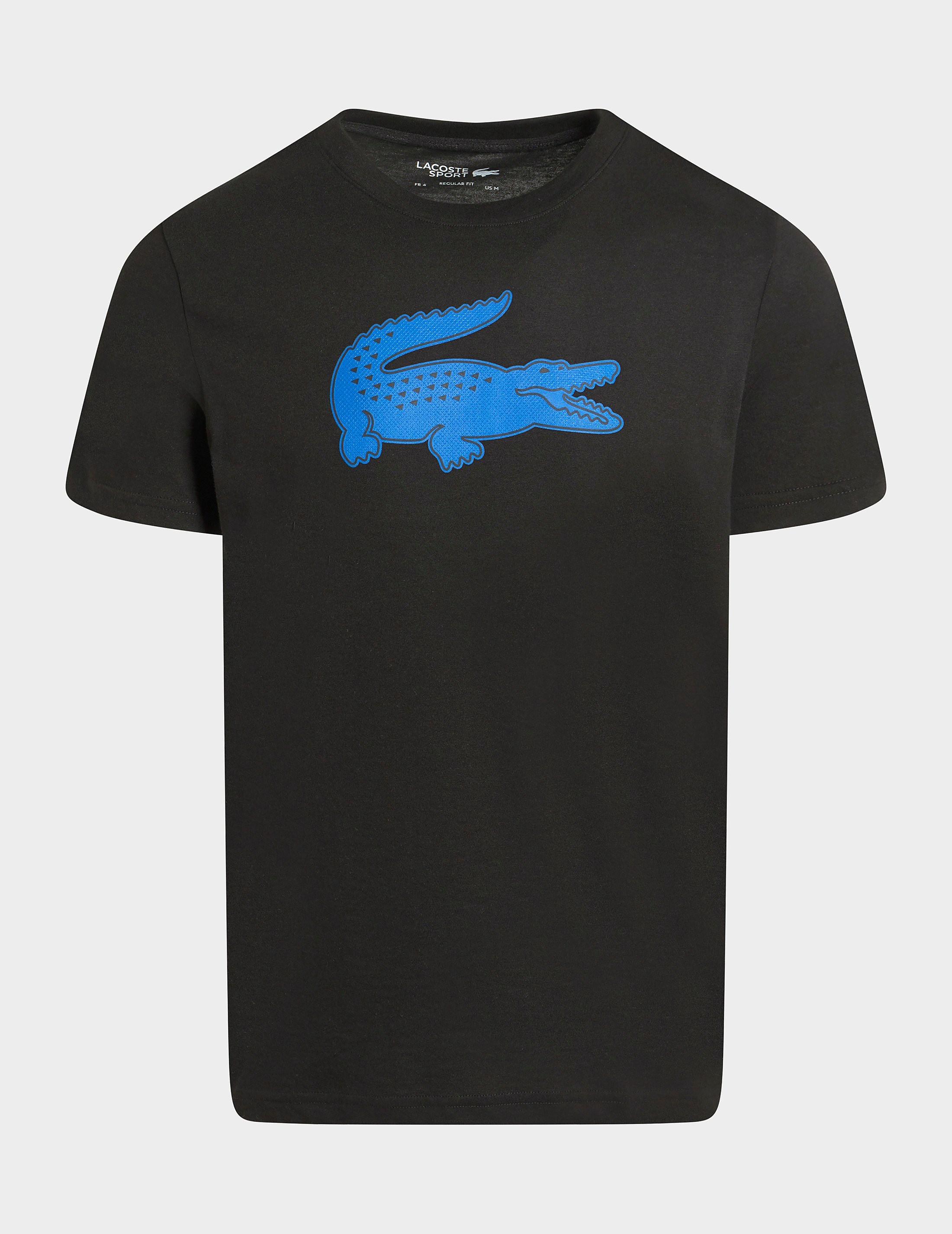 Lacoste Large Crocodile T-shirt in Black for Men | Lyst Canada