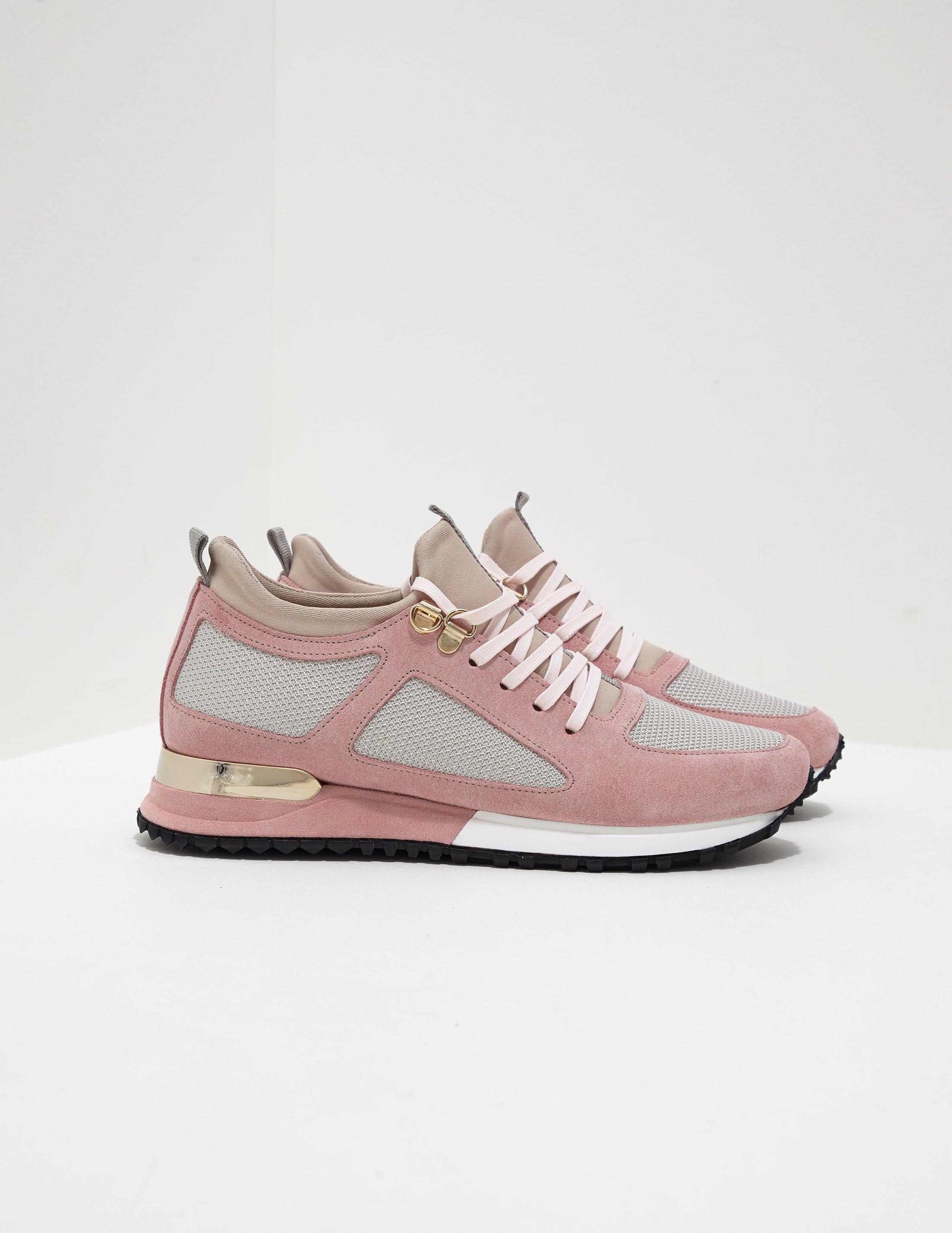 rose gold mallet trainers