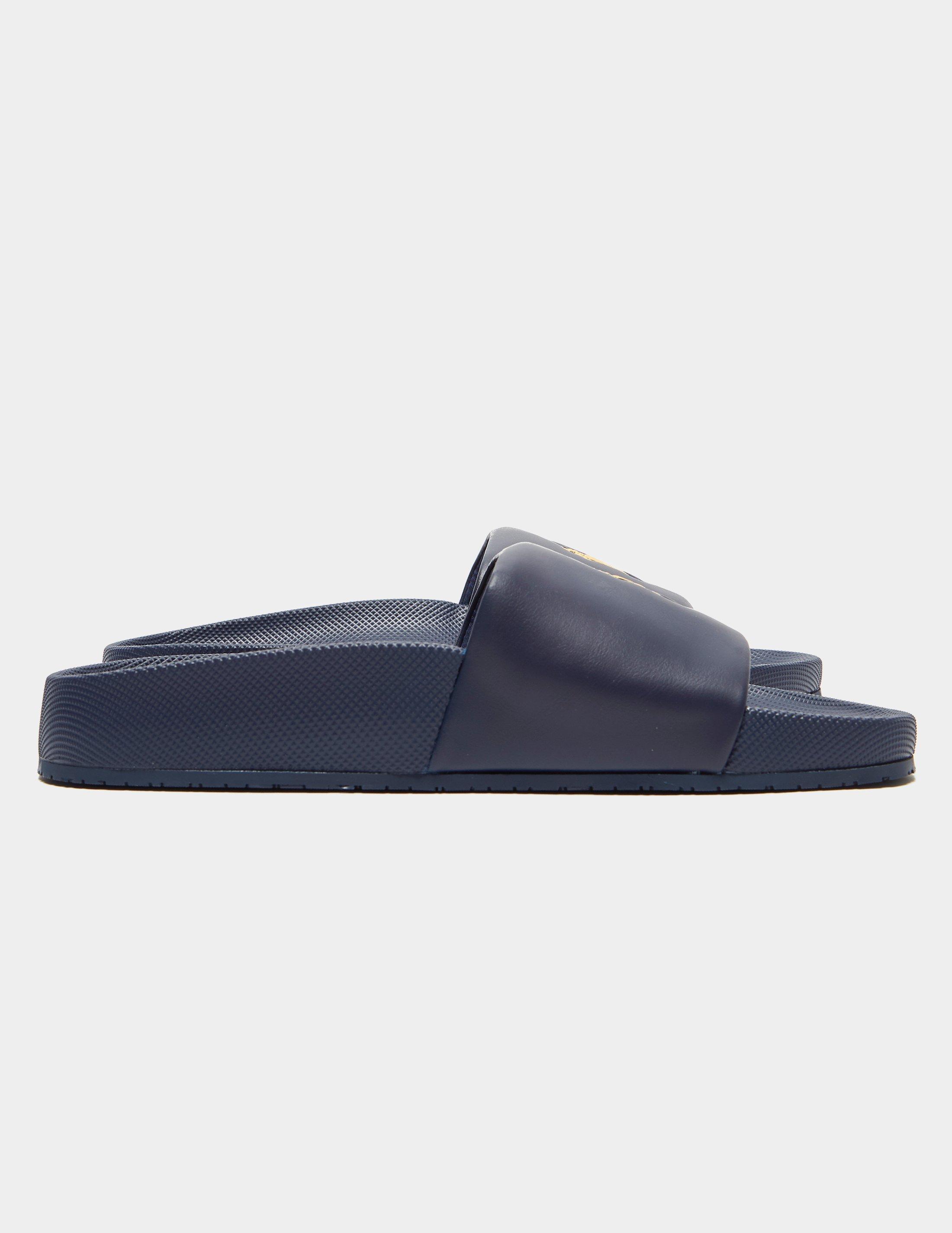 blue polo slides