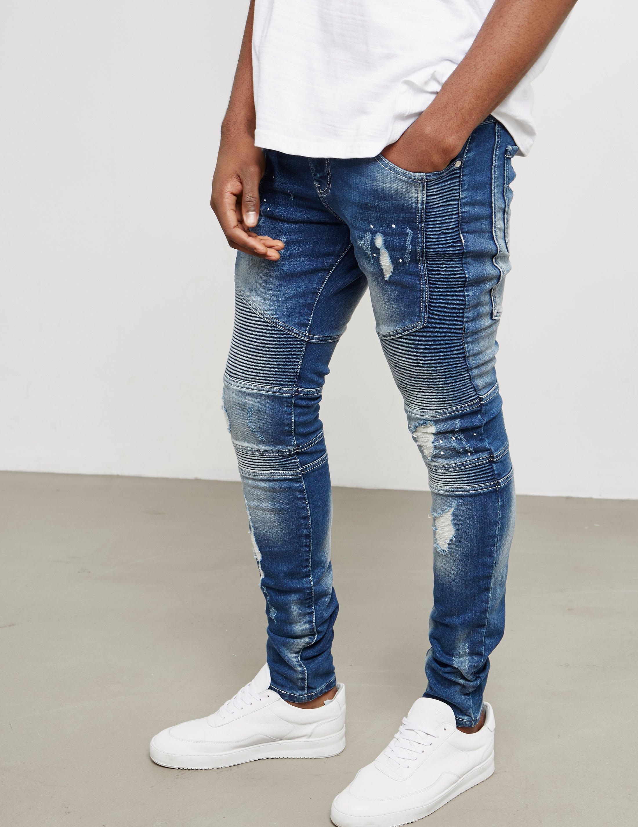 Represent Denim Mens Biker Jean Blue for Men - Lyst