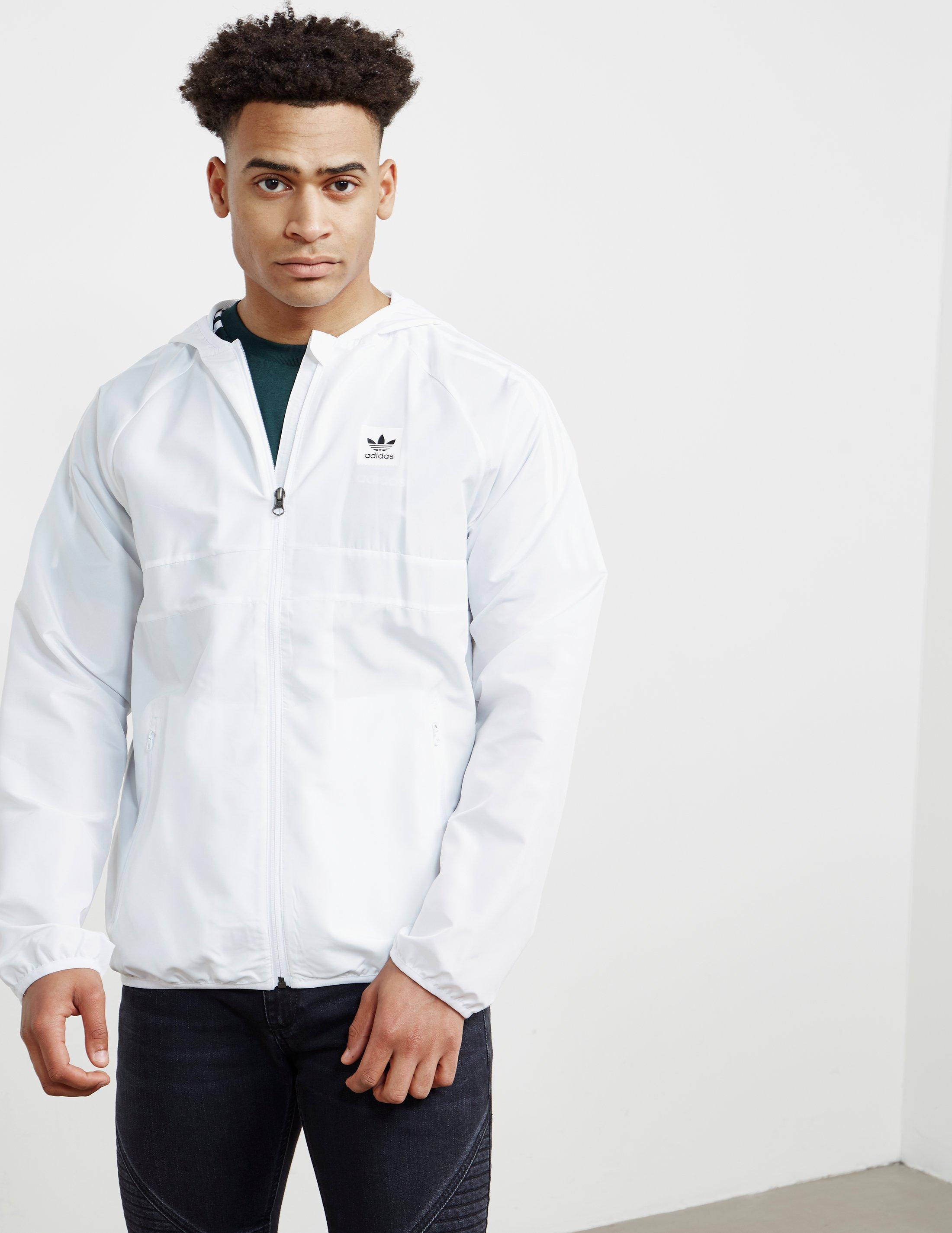 adidas Originals Mens Skateboarding Lightweight Windbreaker Jacket White/ white for Men - Lyst
