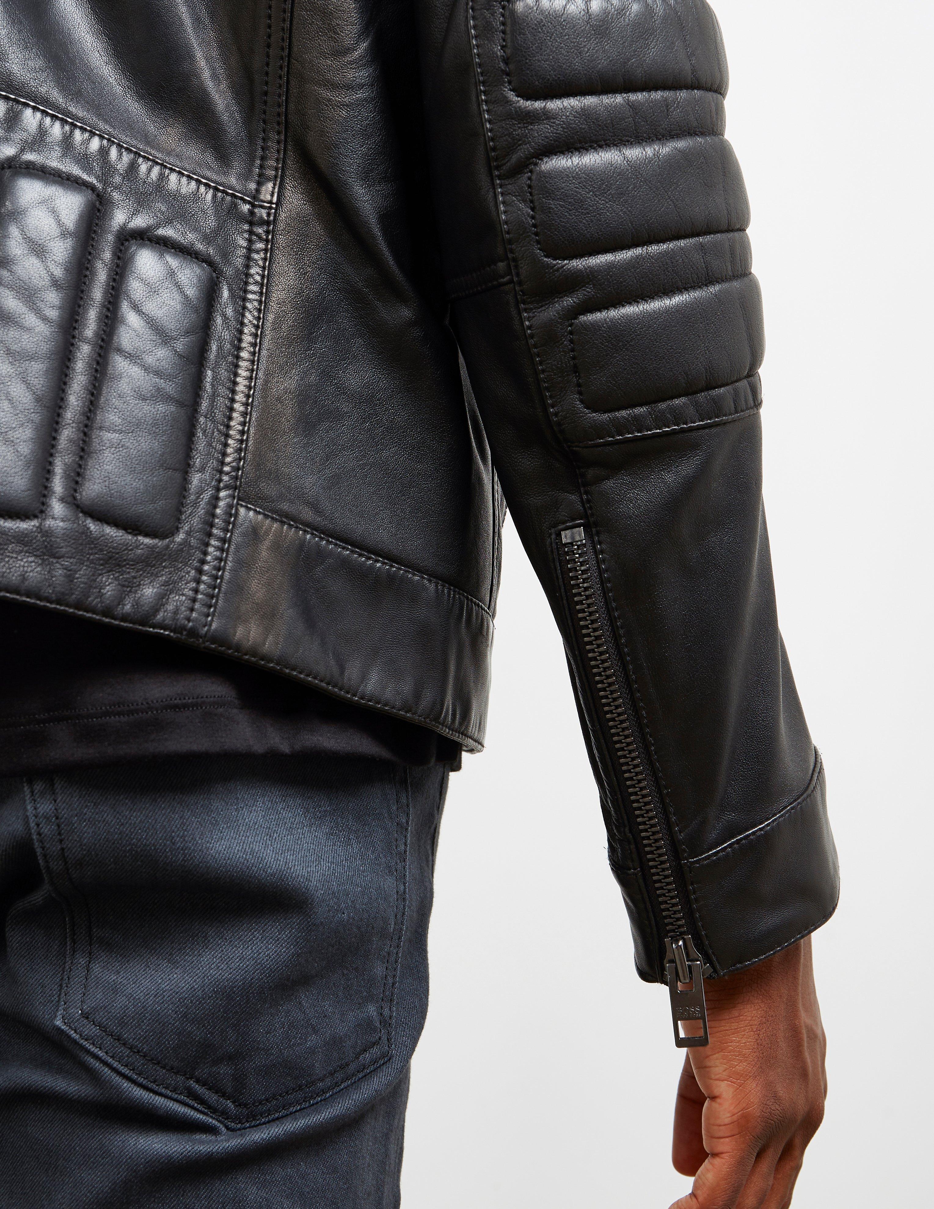 hugo boss jagson leather jacket
