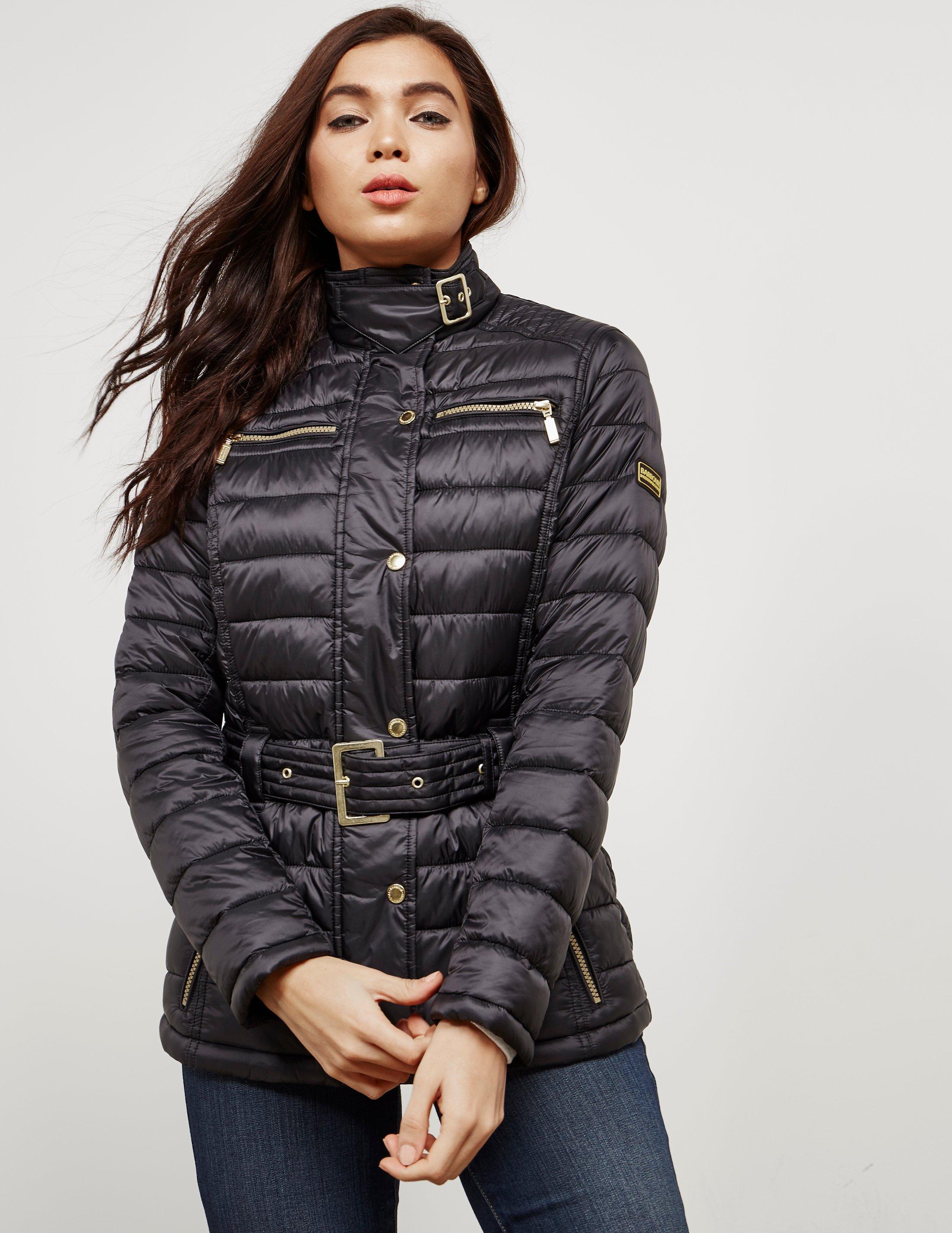 Barbour Synthetic Womens International Cadwell Quilted Jacket Black - Lyst