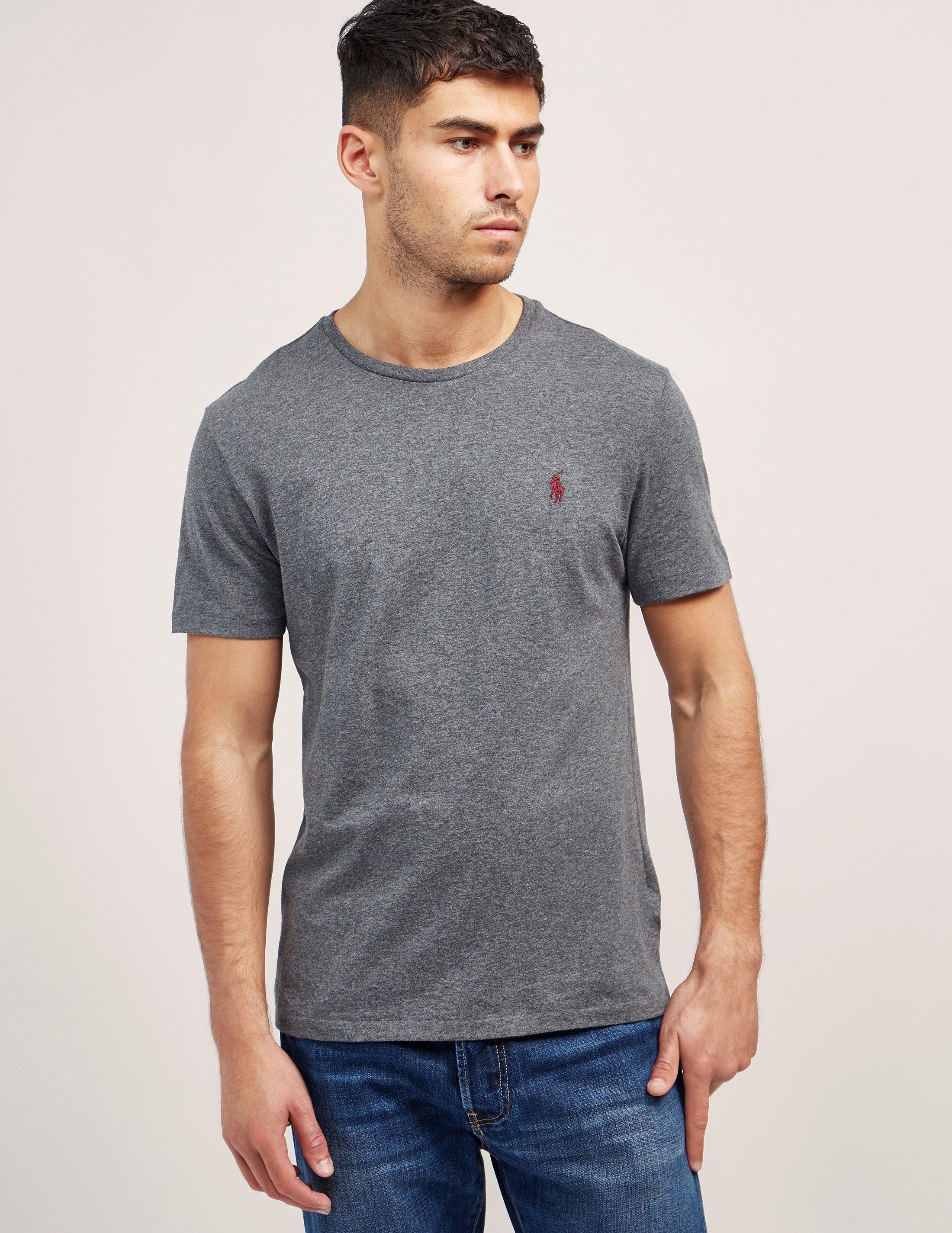 Lyst - Polo Ralph Lauren Basic Short Sleeve T-shirt in Gray for Men