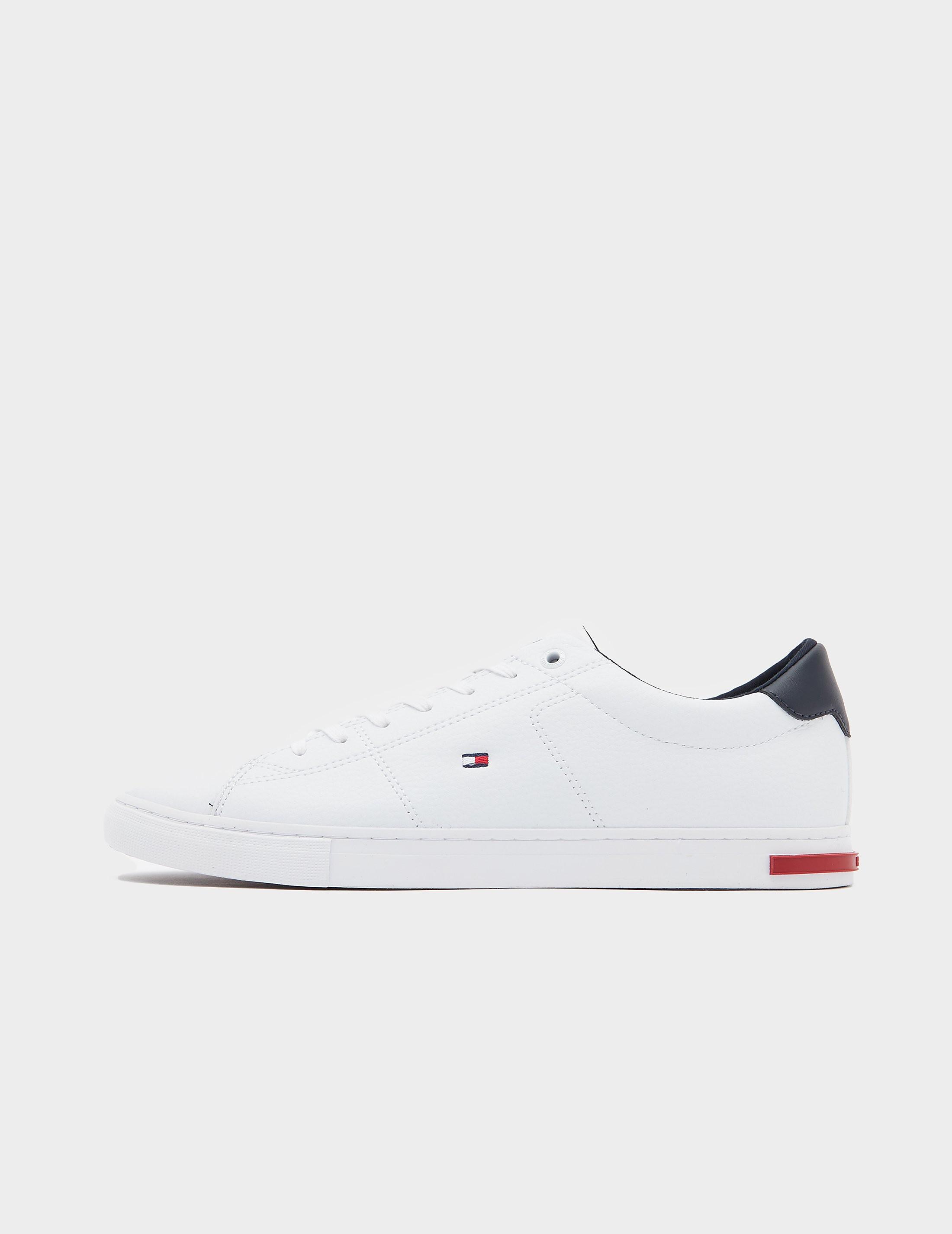 Tommy Hilfiger Essential Flag Leather Trainers in White for Men | Lyst